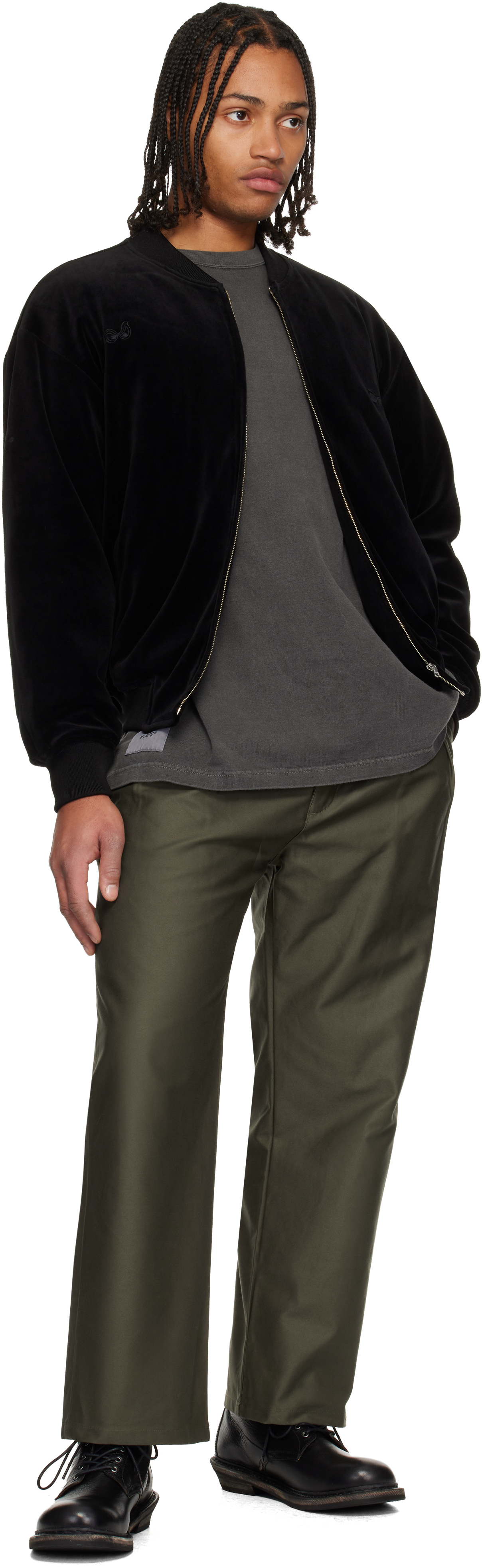 Wtaps Black Athletic Track Jacket In Black