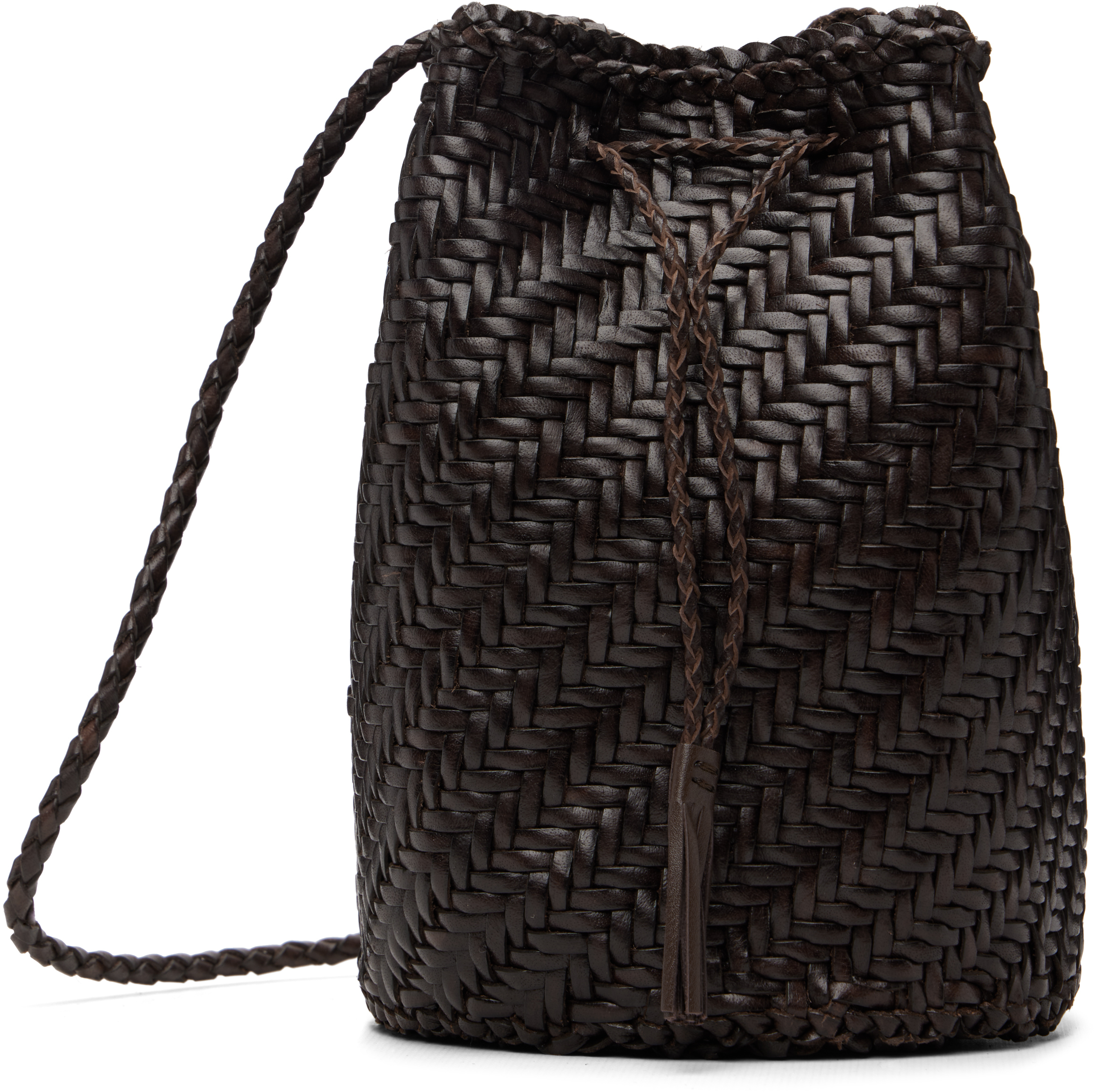 Dragon Diffusion: Brown Pompom Double Jump Bag | SSENSE