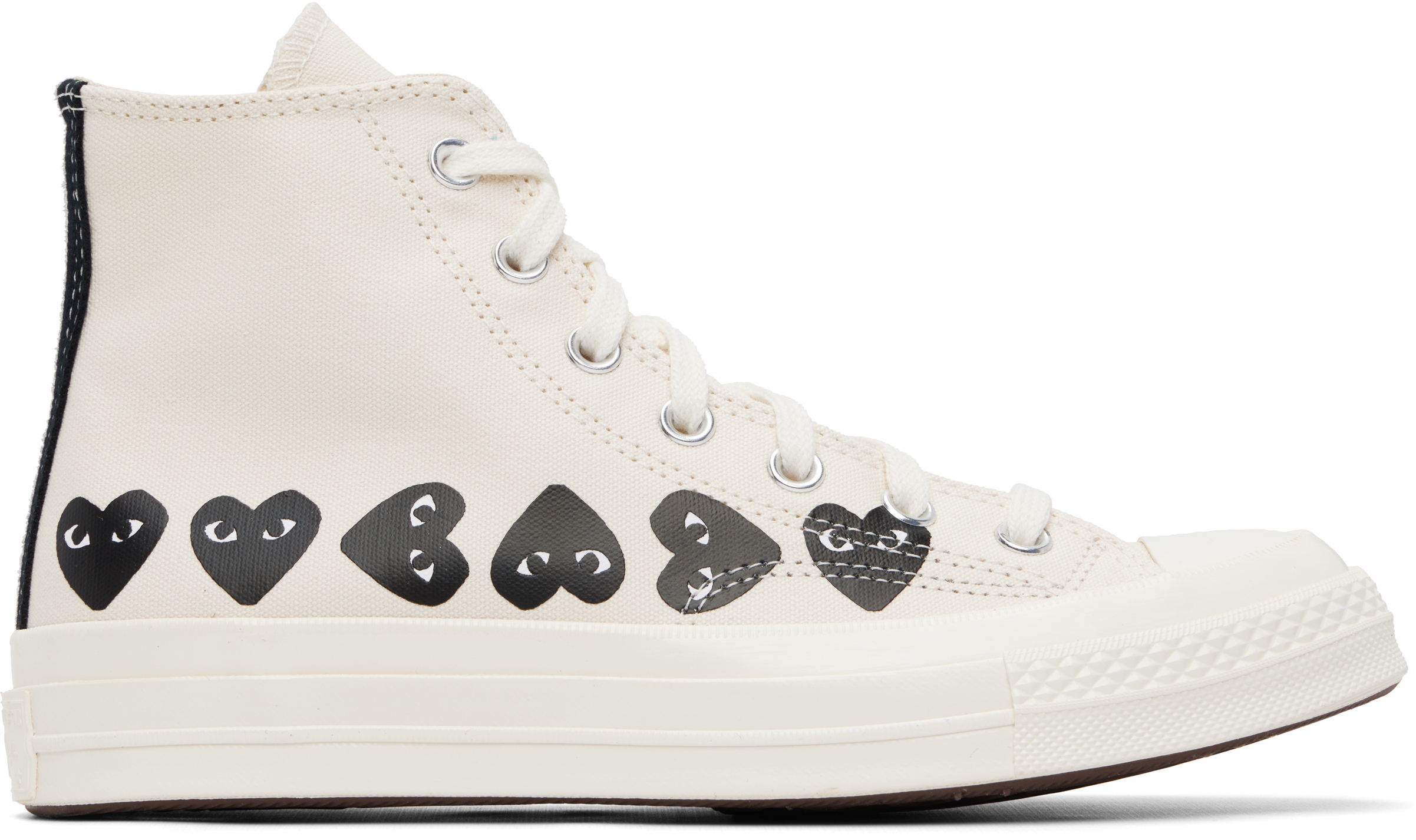COMME des GARÇONS PLAY: オフホワイト Converseエディション Chuck 70
