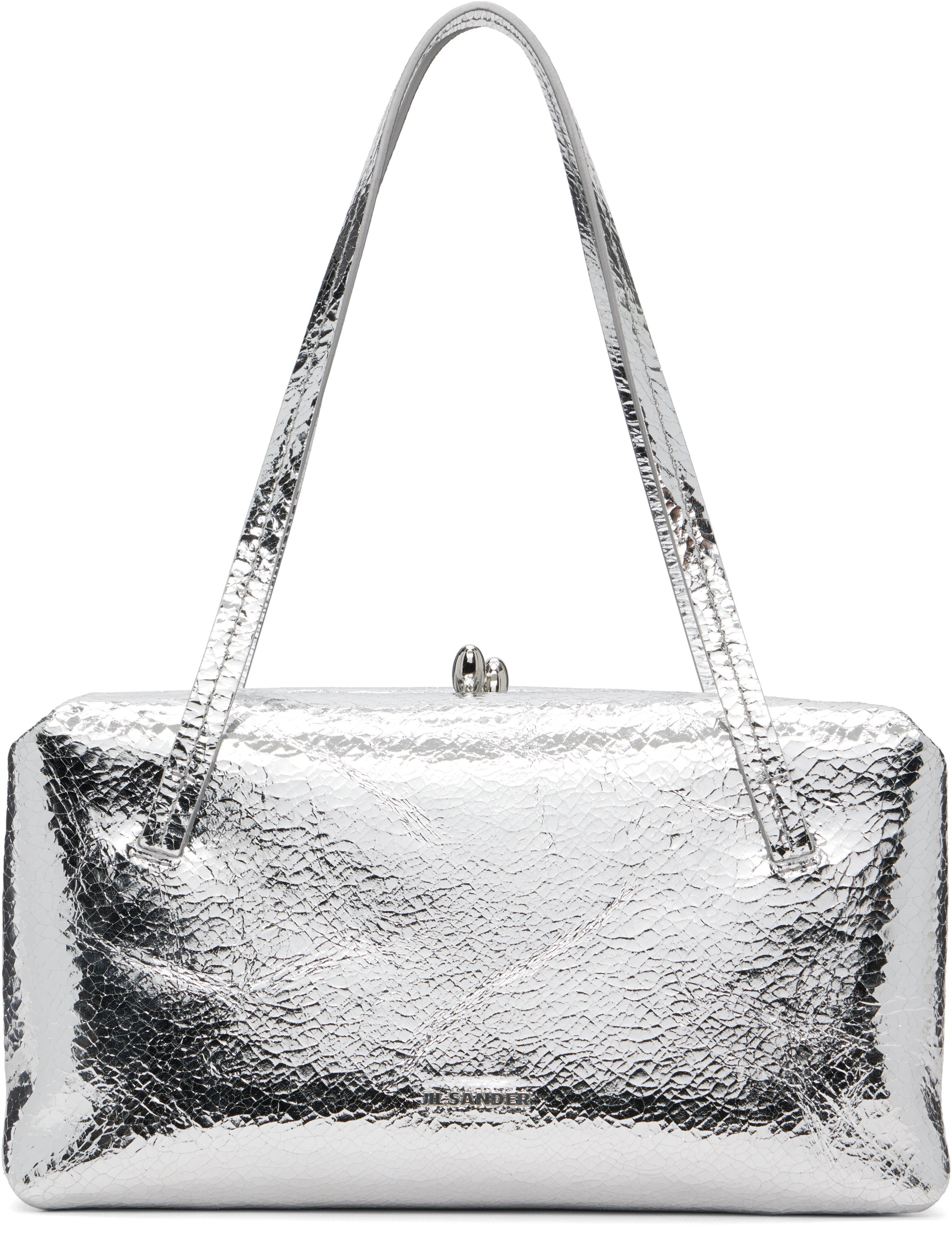 Jil Sander Silver Goji Pillow Small Bag