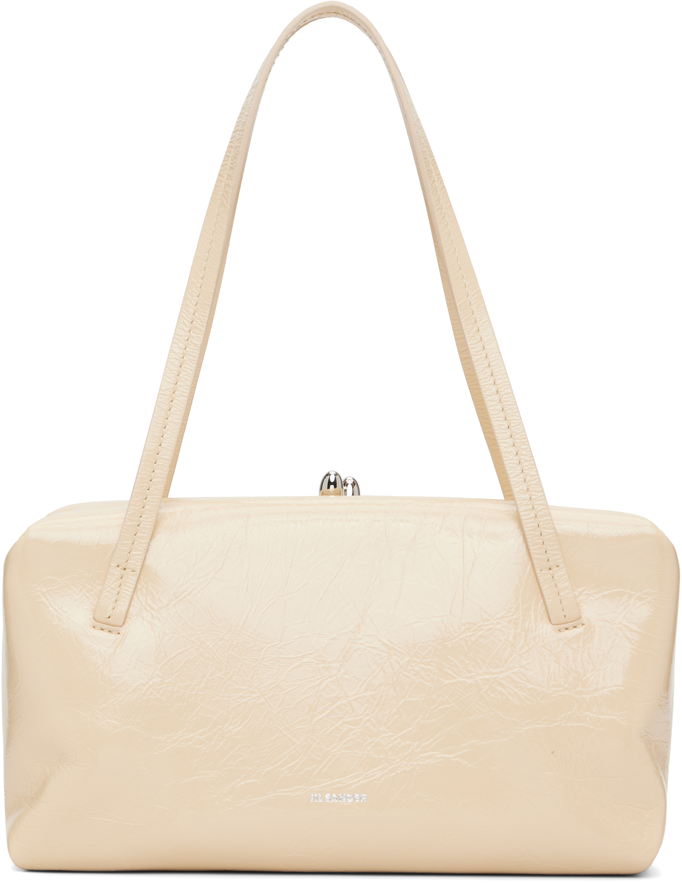 ★新品★JIL SANDER GOJI SOFT MINI BAG 白 ホワイト Jil Sander: Off-White Goji Bamboo Mini Bag | SSENSE