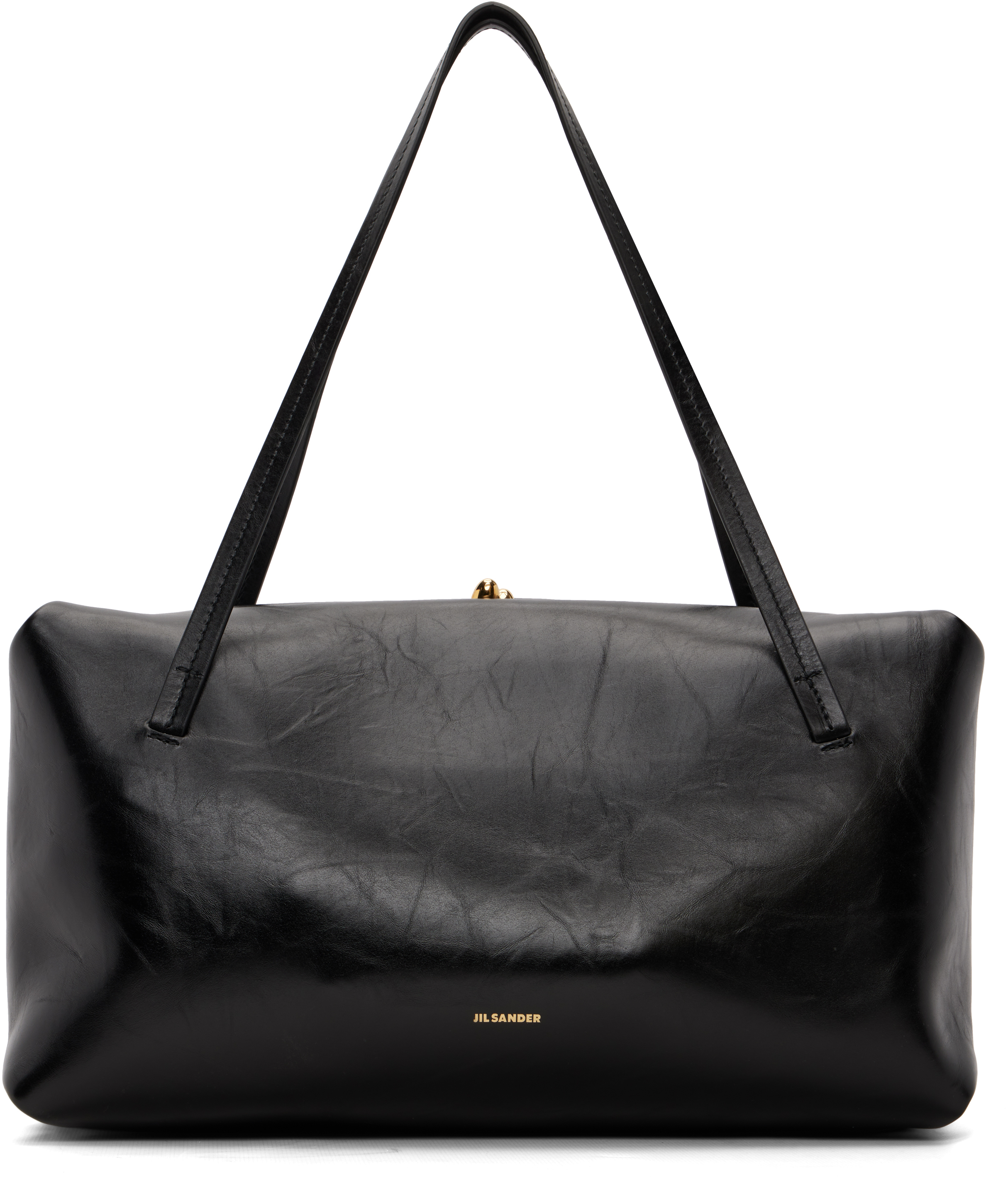 り*ず様 JIL SANDER 2way tote・hand bag Jil Sander: Black Goji Pillow Medium Bag | SSENSE