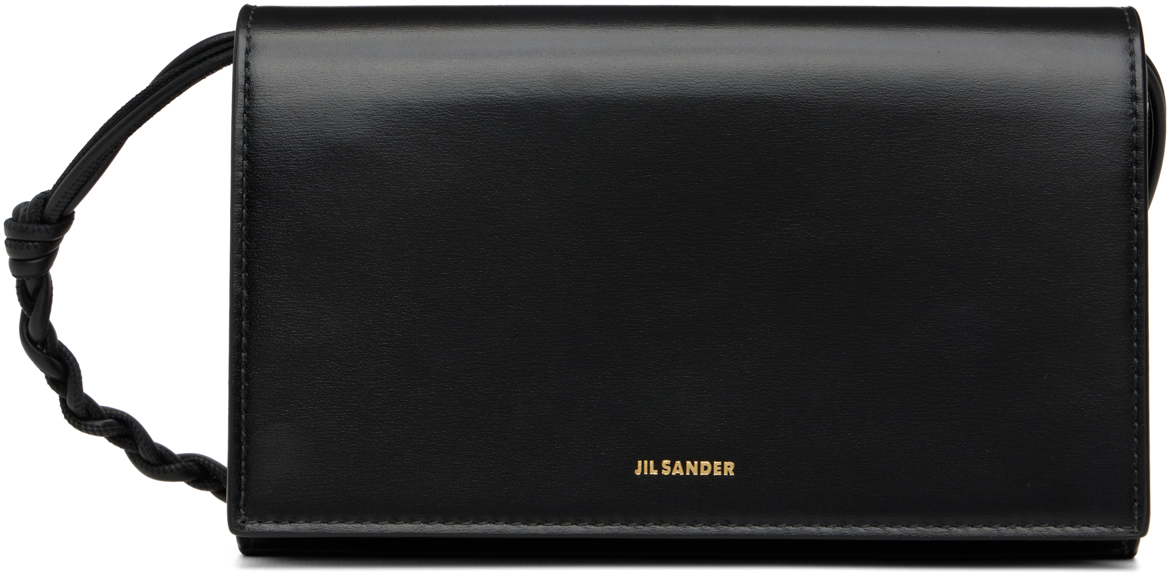 Jil Sander: Black Tangle Wallet Bag | SSENSE