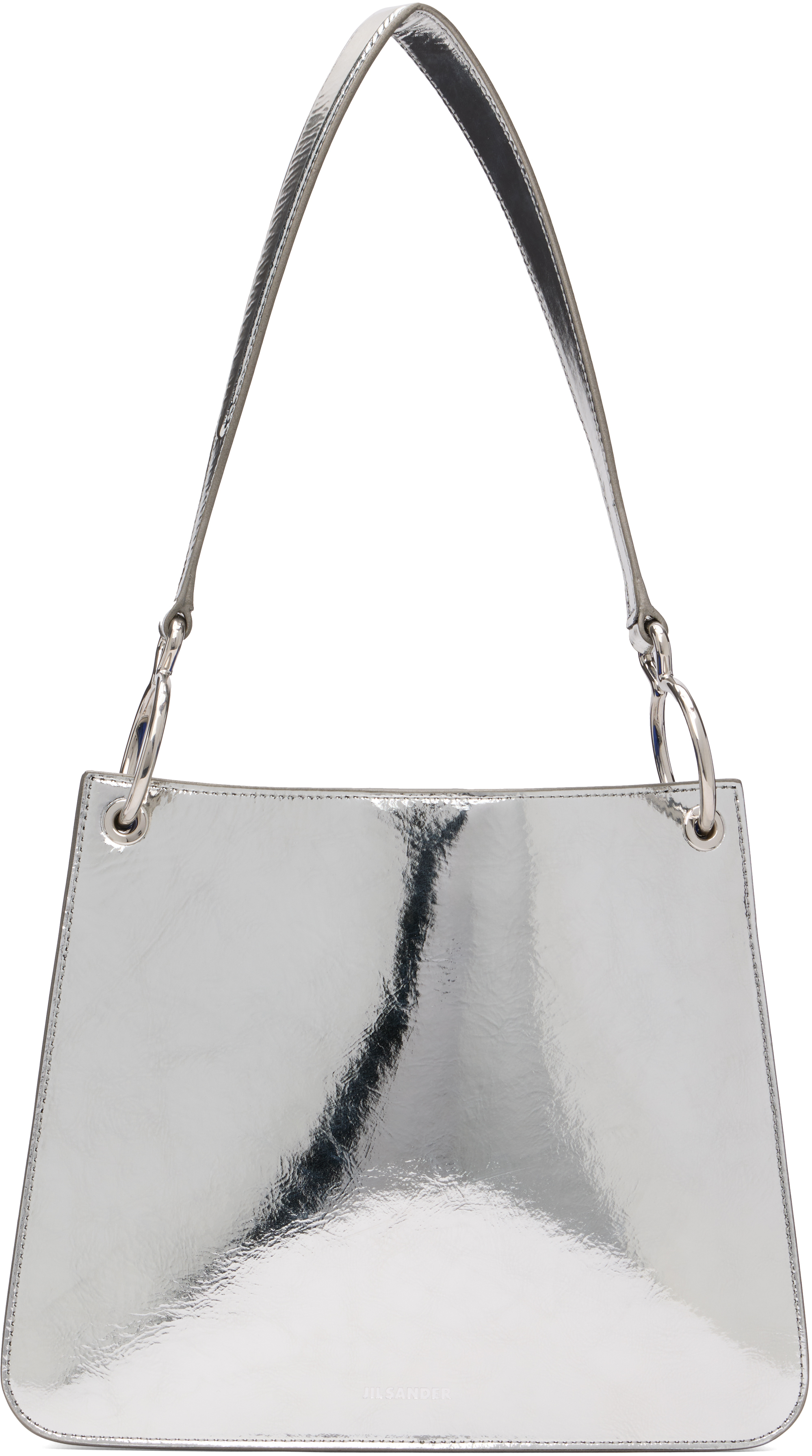 Jil Sander: Silver Otto Small Bag | SSENSE