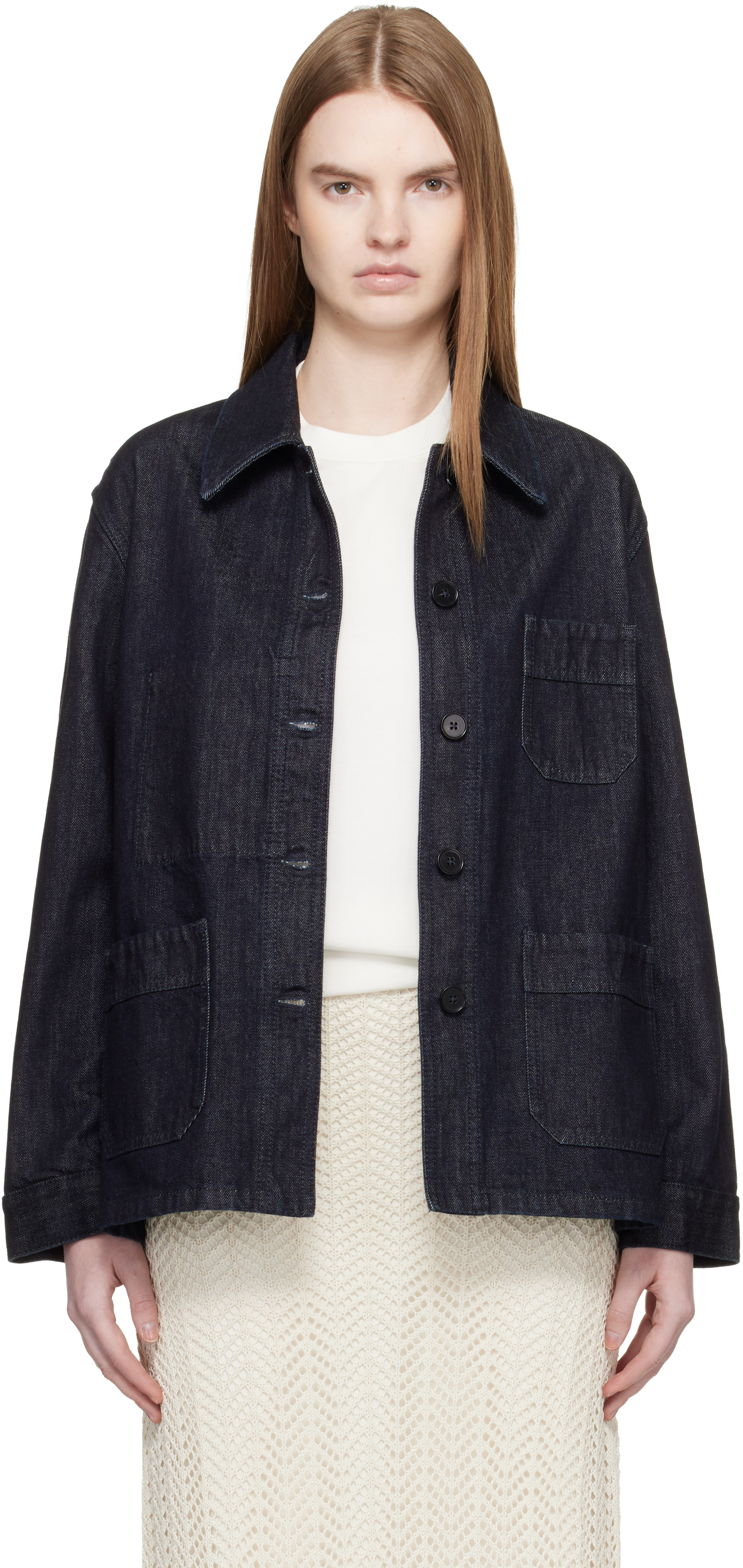 Jil Sander Gray Lightweight Denim Jacket