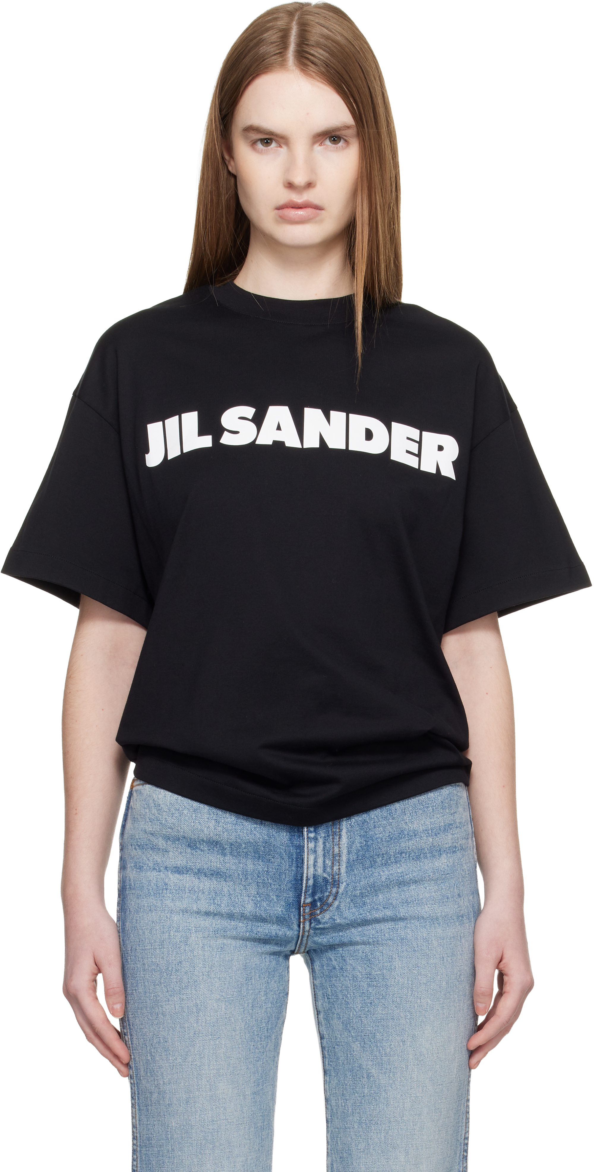 Jil Sander Black Logo T-Shirt