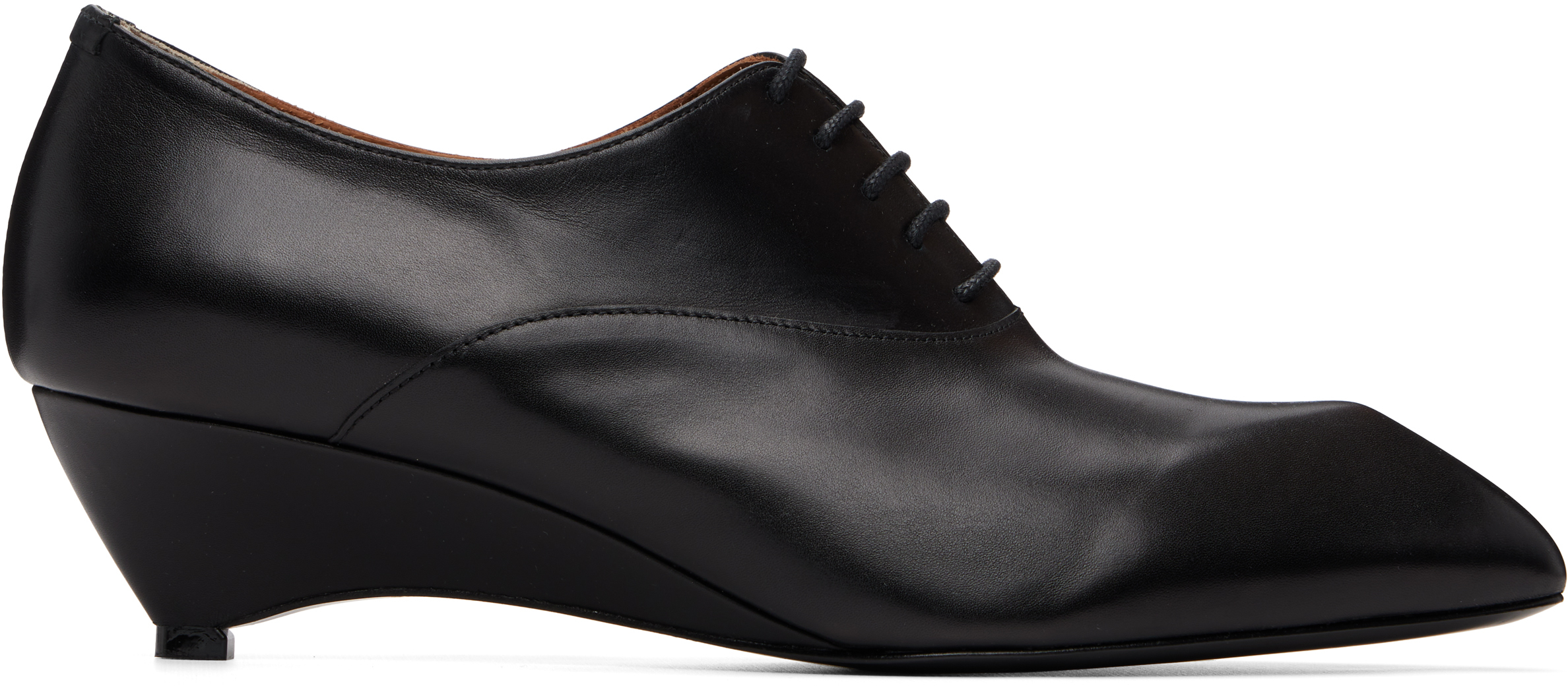 Jil Sander Black Lace-Up Derbys