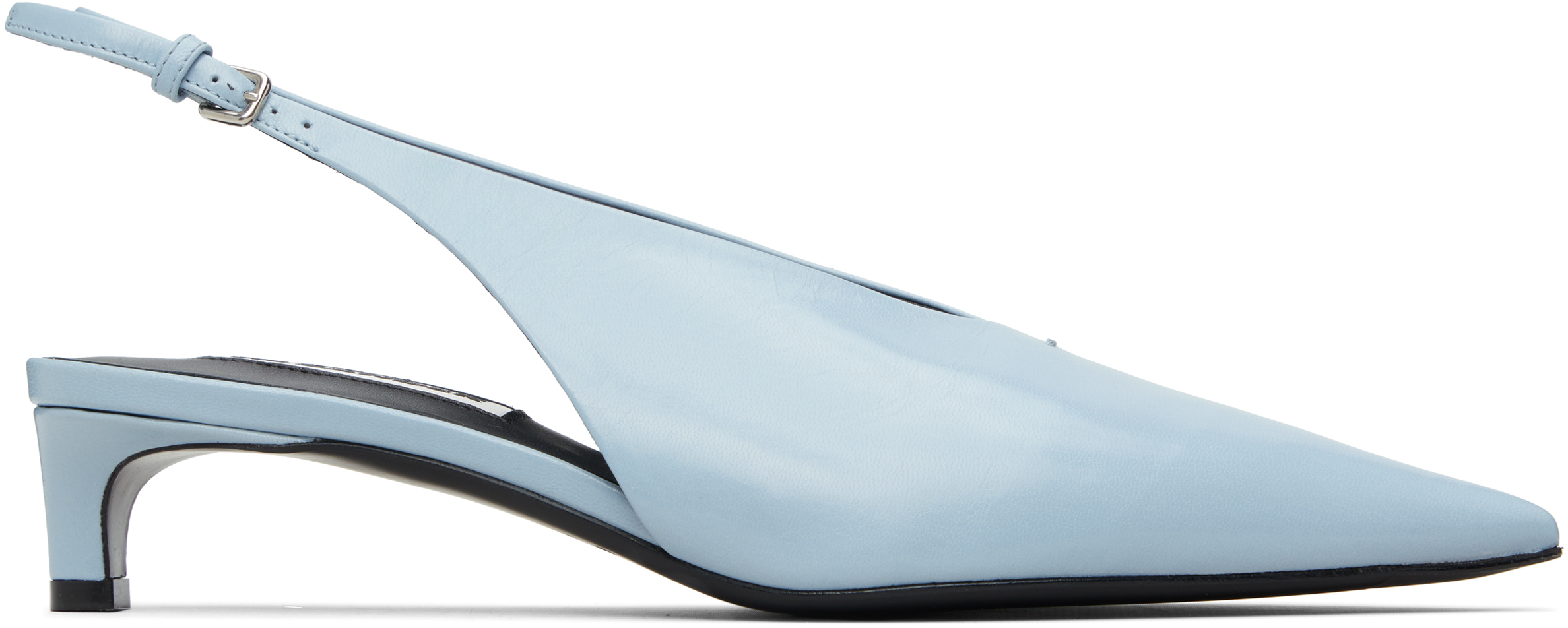 Jil Sander Blue Slingback Heels