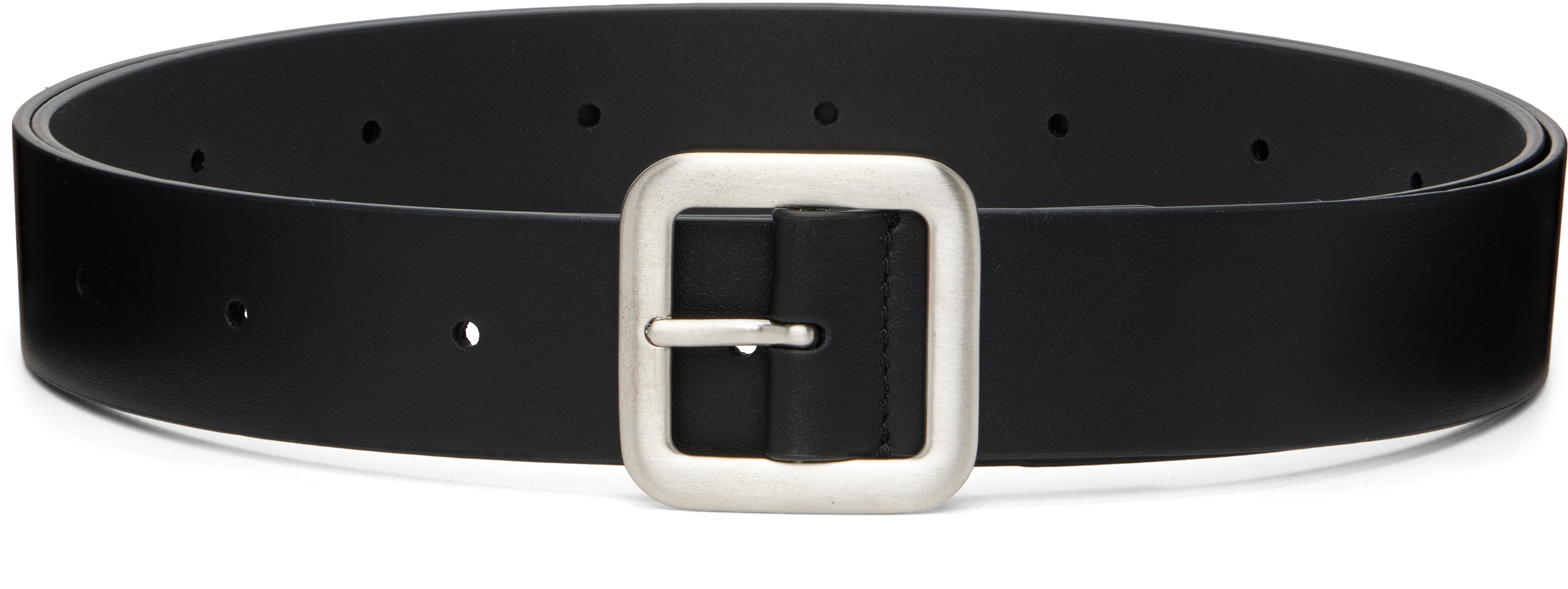 Jil Sander Black Calfskin Belt