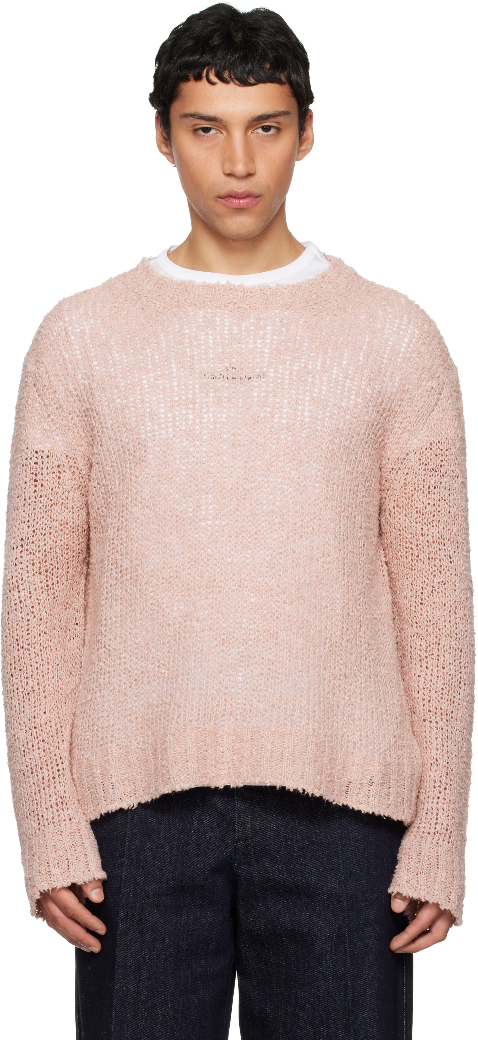 ジルサンダー 24SS ウール ハーモニーニット セーター 長袖 44 ピンク JIL SANDER + ジルサンダープラス レディース ニット・セーター サイズ