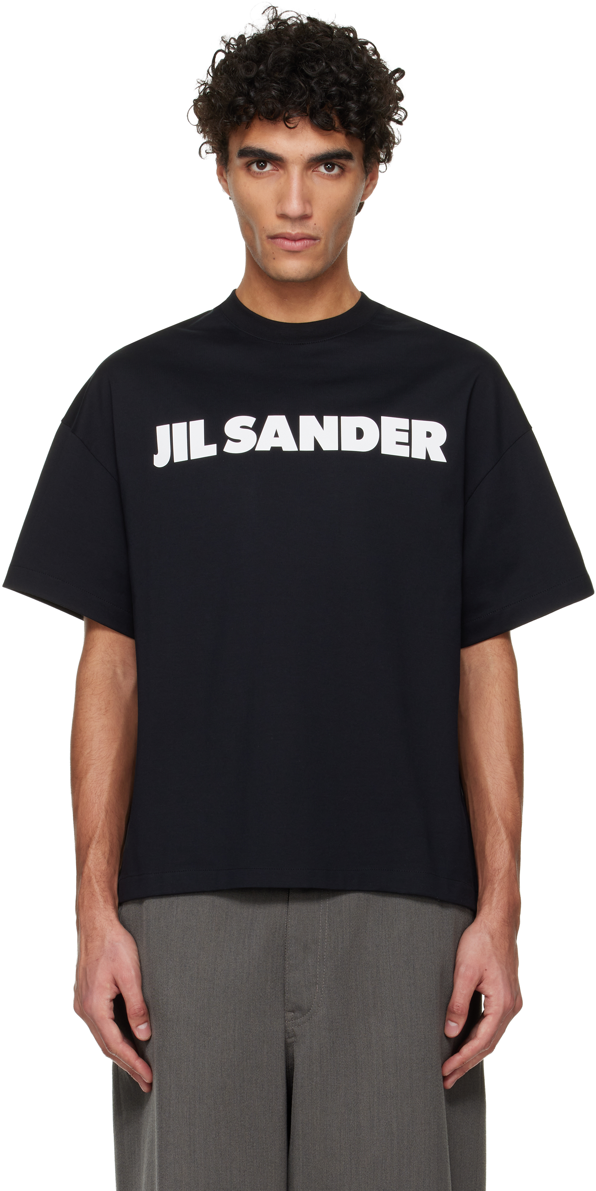 JIL SANDER+ ブラック Tシャツ JIL SANDER - BLACK ELASTIC T-SHIRT – LE LABO STORE