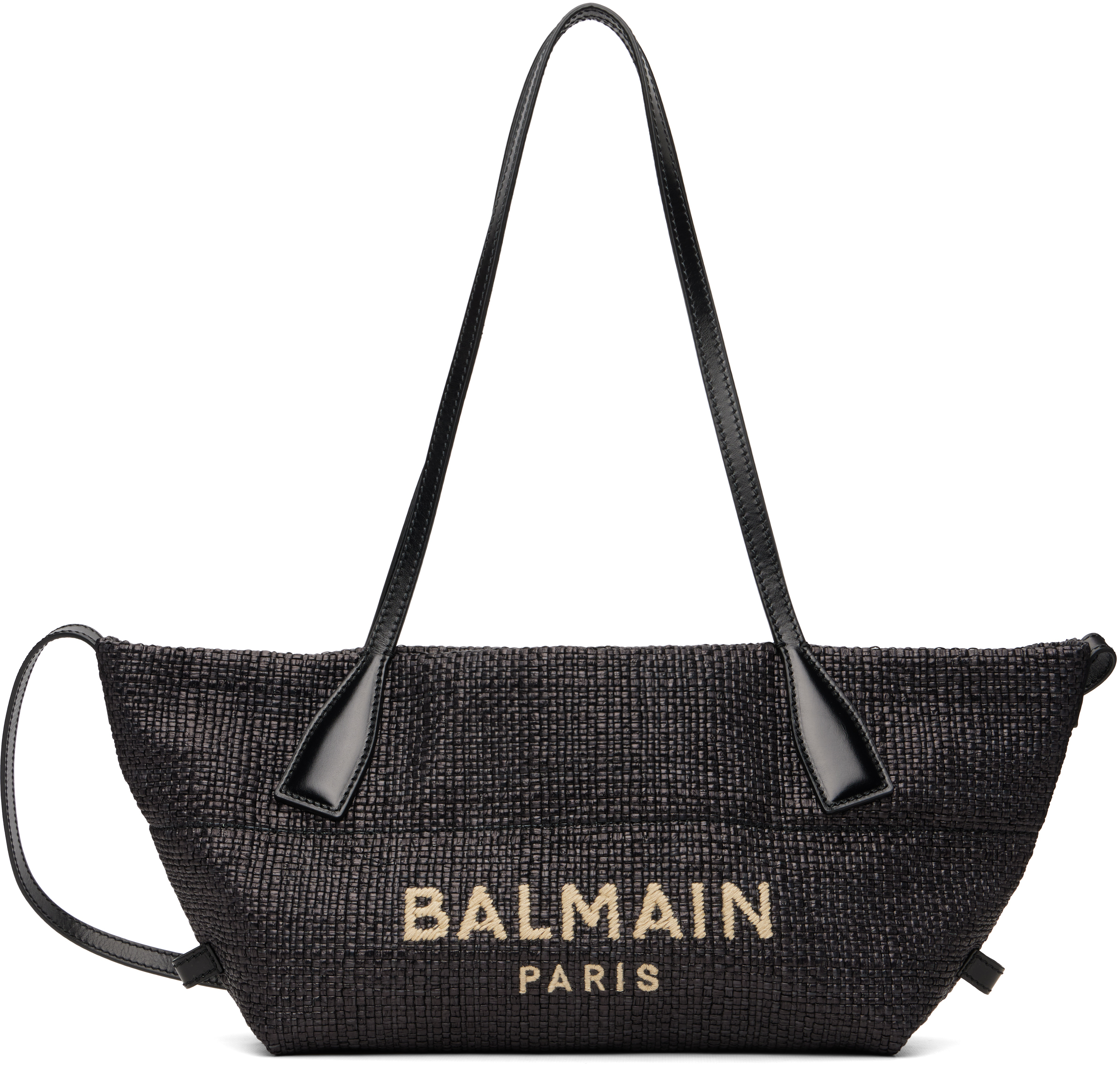 Black Small Track Tote by BALMAIN on Sale