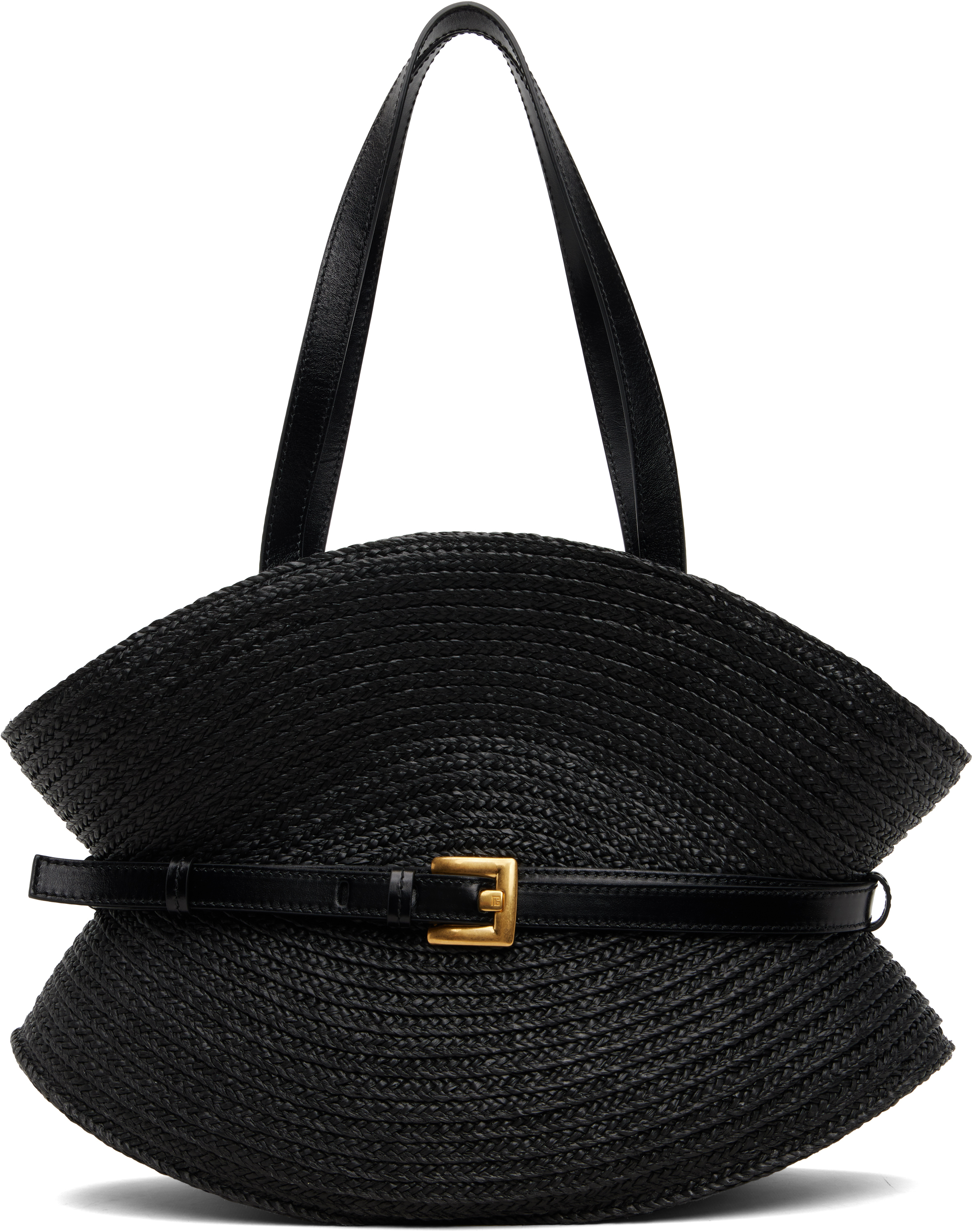 Black Medium Shuffle Bag by BALMAIN on Sale