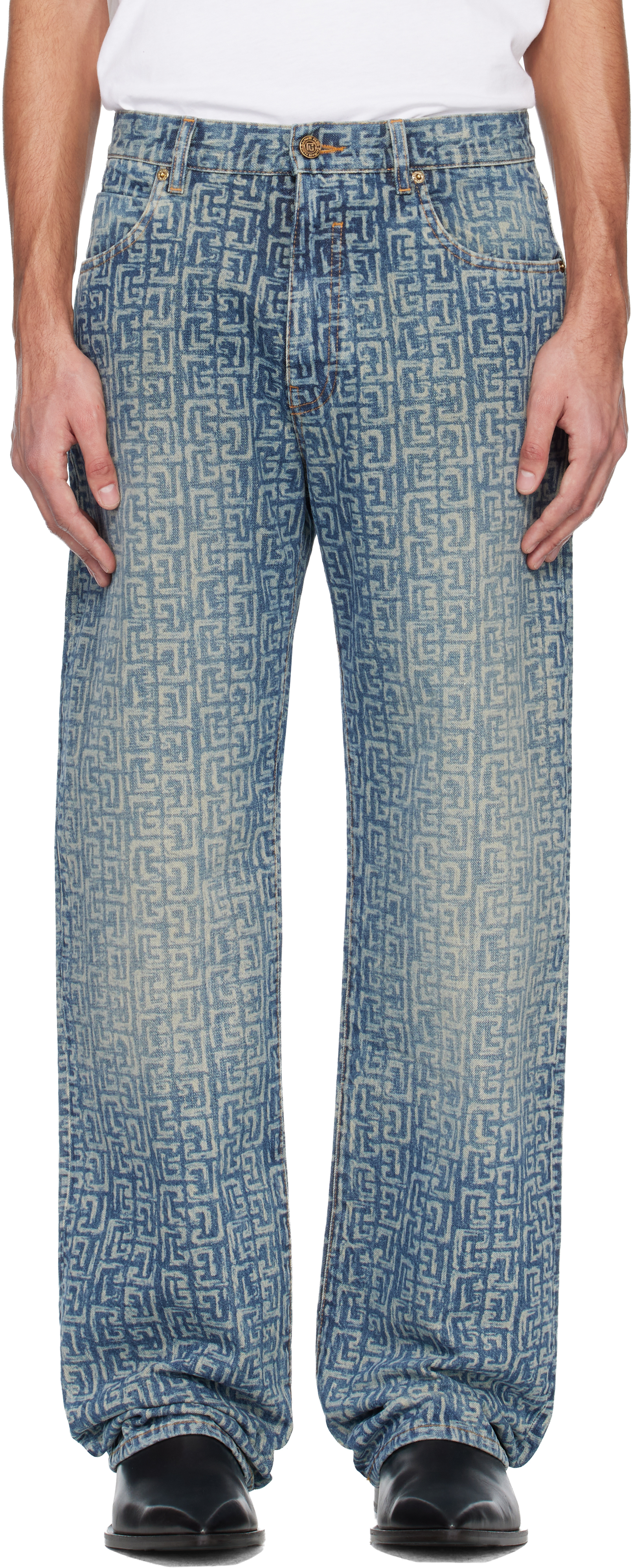 BALMAIN バルマン バイカー デニム 33