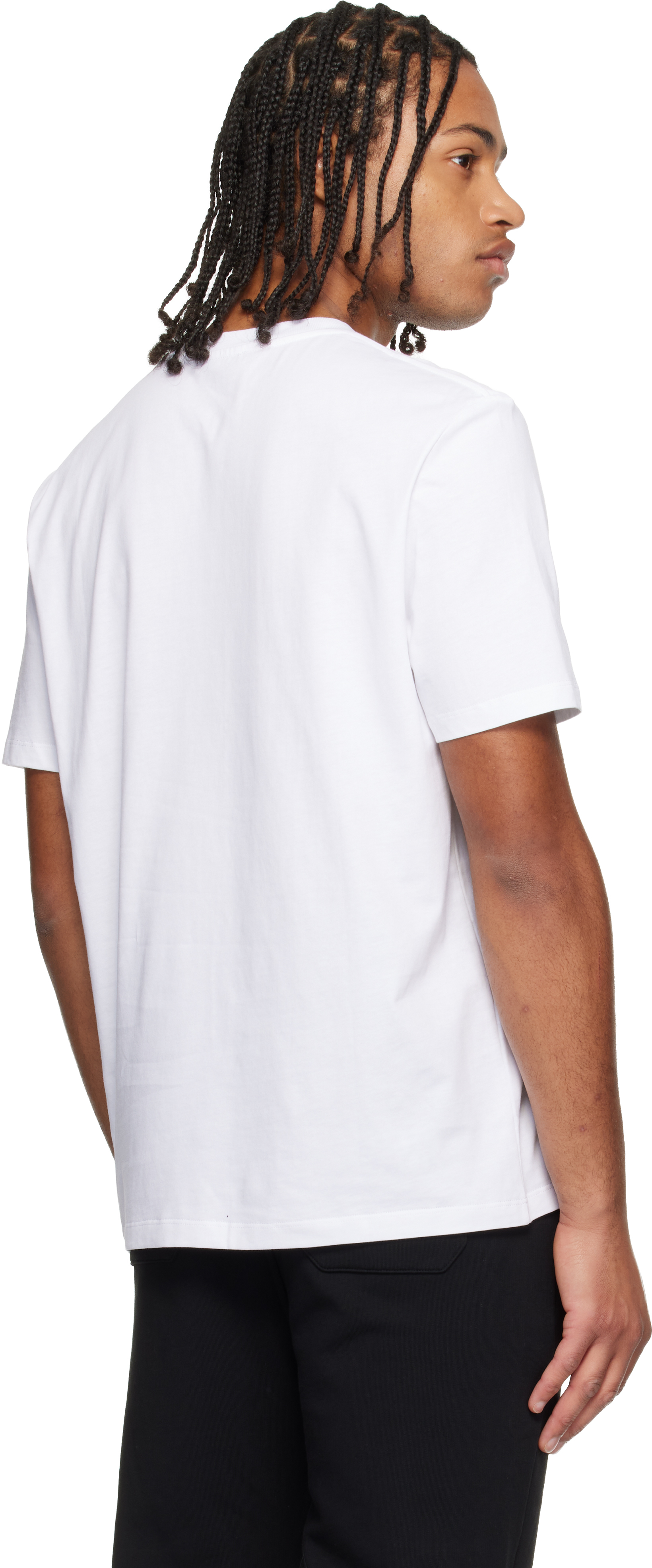 Balmain White ' Paris' Writing T-shirt In White