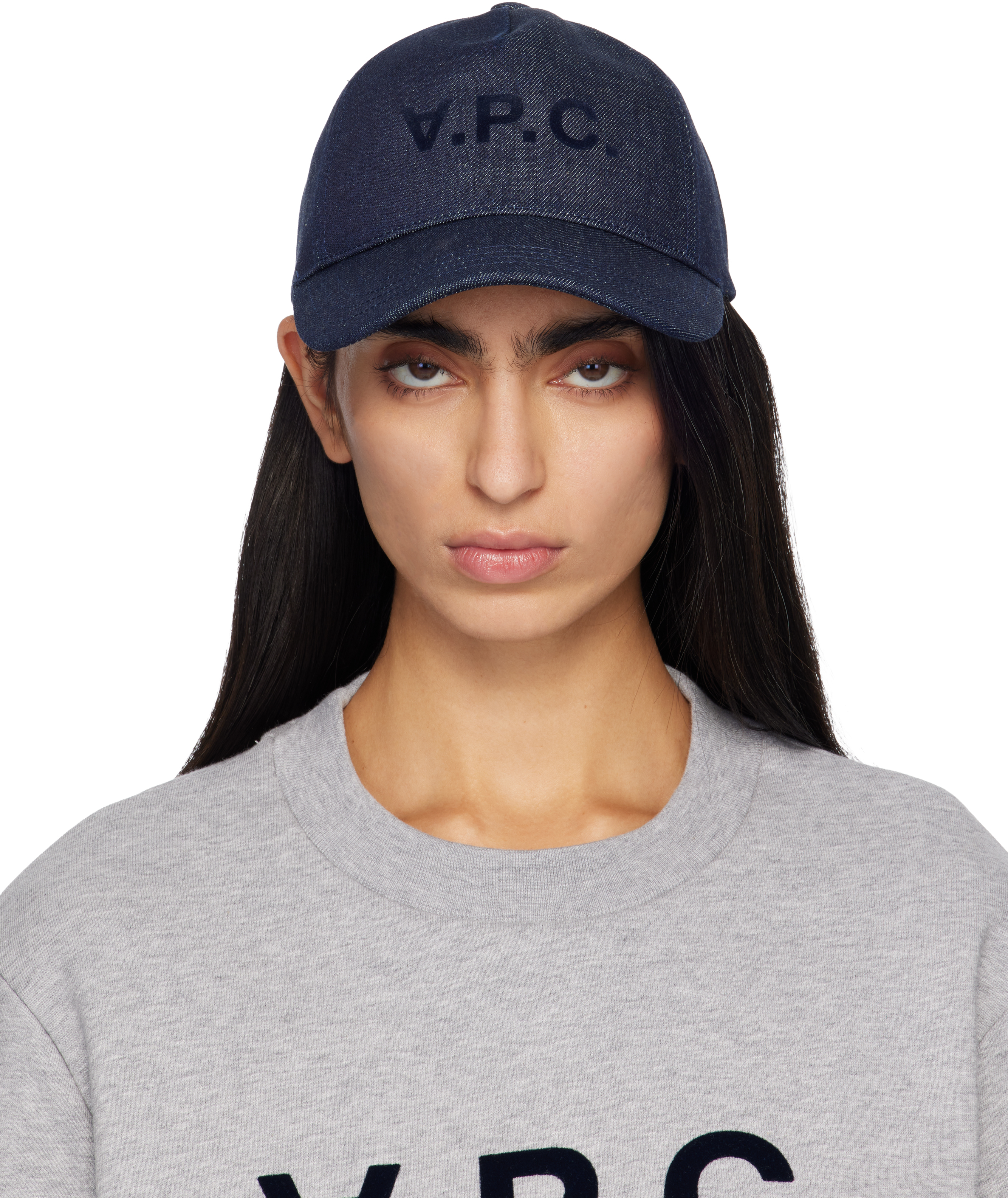 A.P.C.: Navy Eden 'VPC' Cap | SSENSE