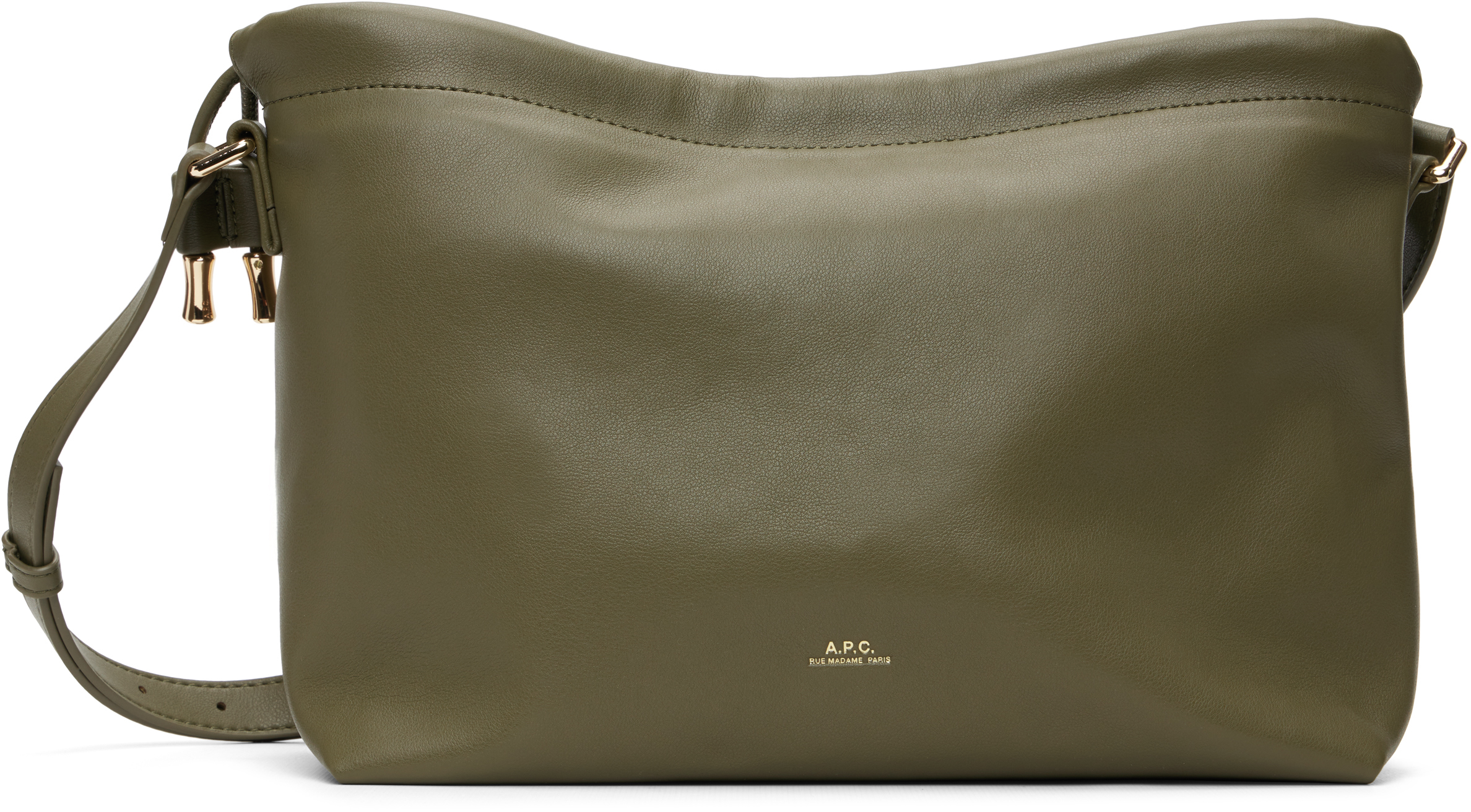 A.P.C アーペーセー　Ninonショルダーバッグ　グレージュ カーキ　APC Ninon Hoop バッグ｜バッグ｜A.P.C. | アーペーセー日本公式オンライン