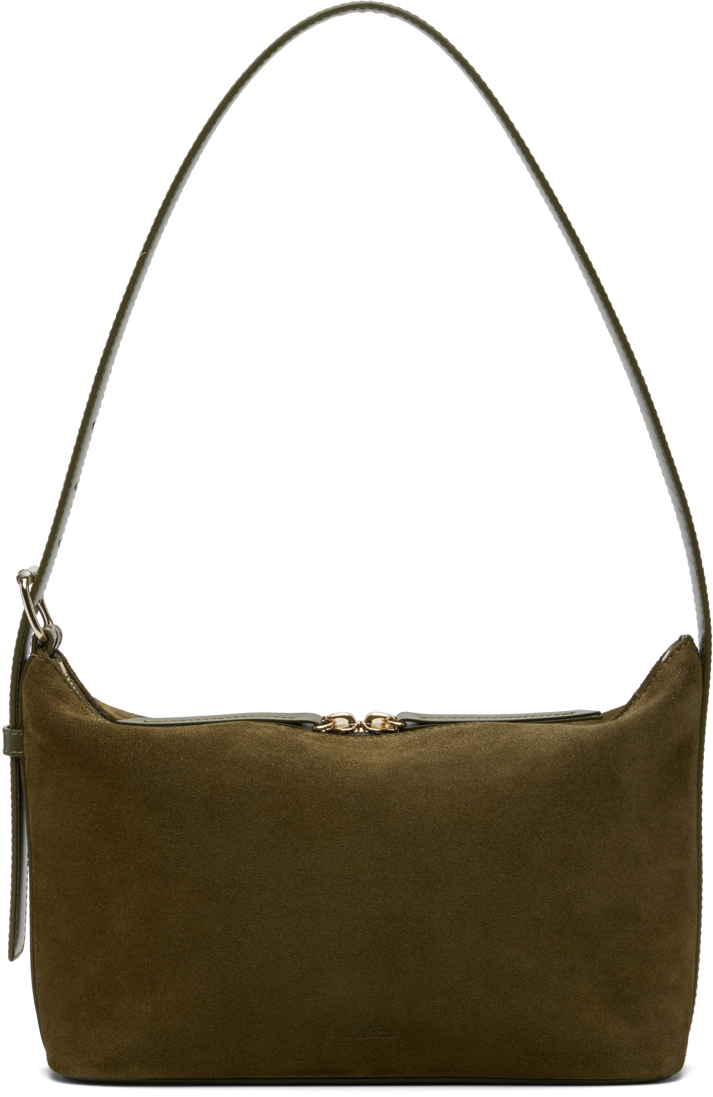 バッグ A.P.C. France Made Suede Shoulder Bag Khaki Vera Shoulder Bag by A.P.C. on Sale