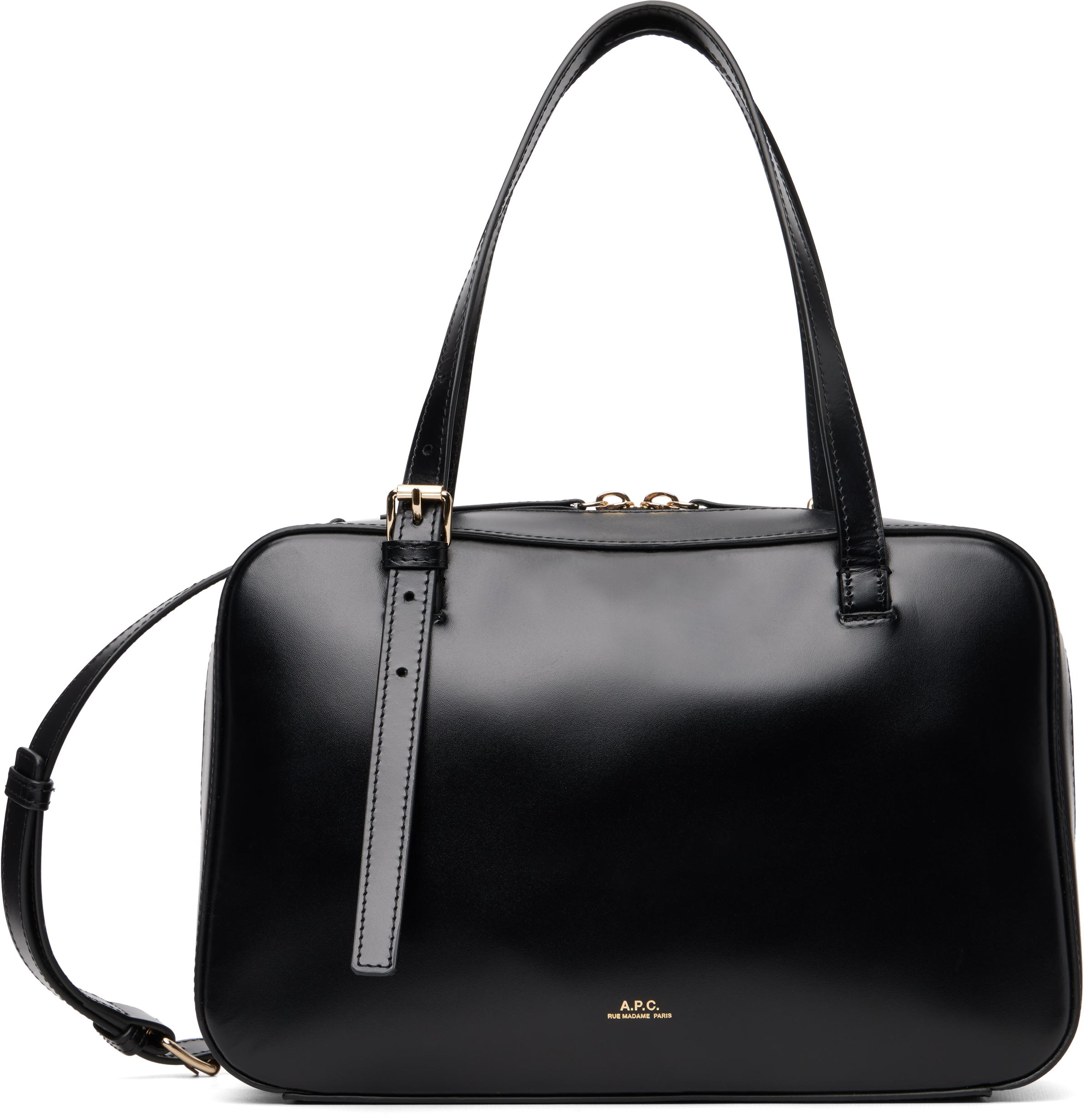 Apc Black Virginie Box Bag In Black