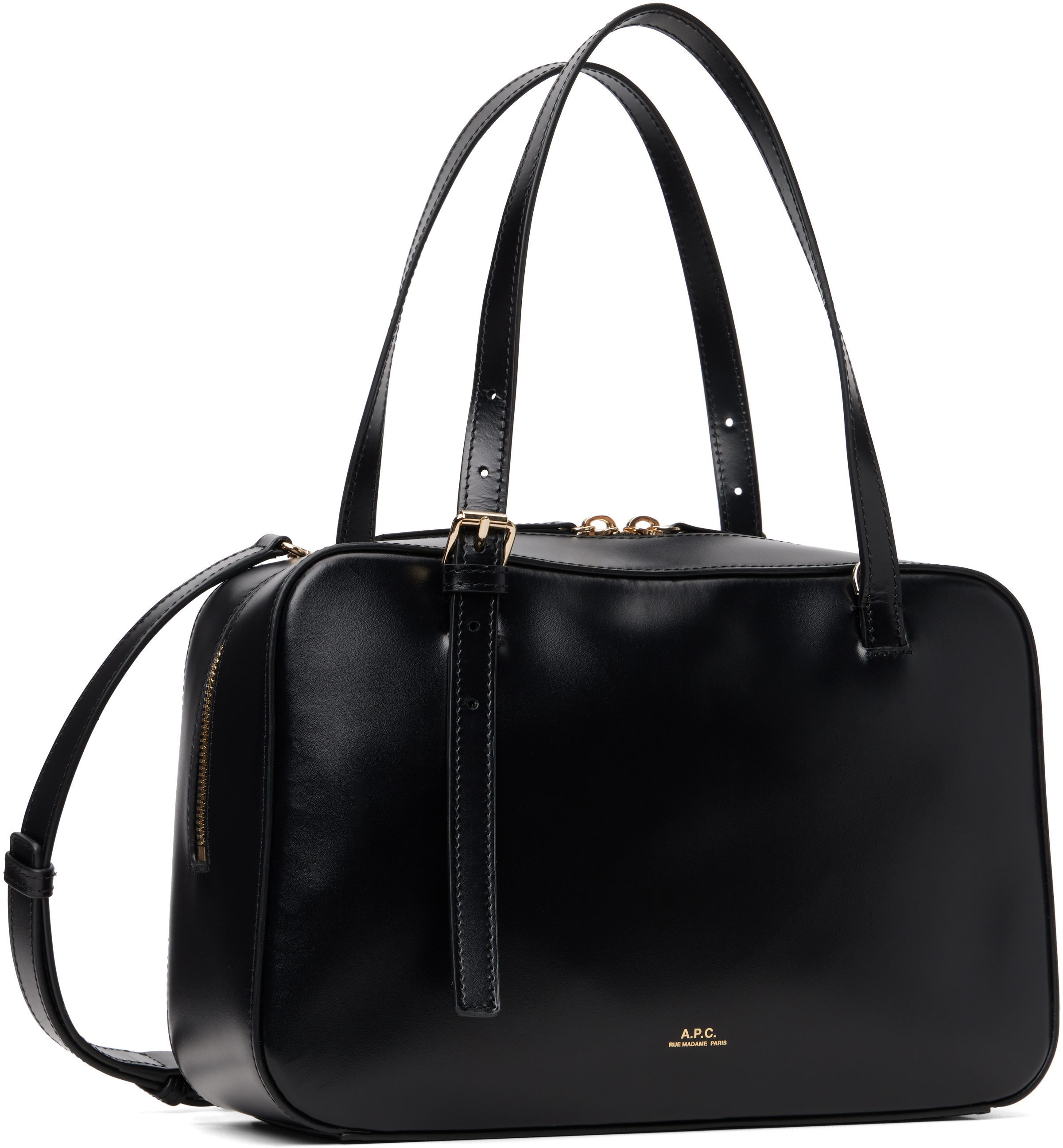Apc Black Virginie Box Bag In Black