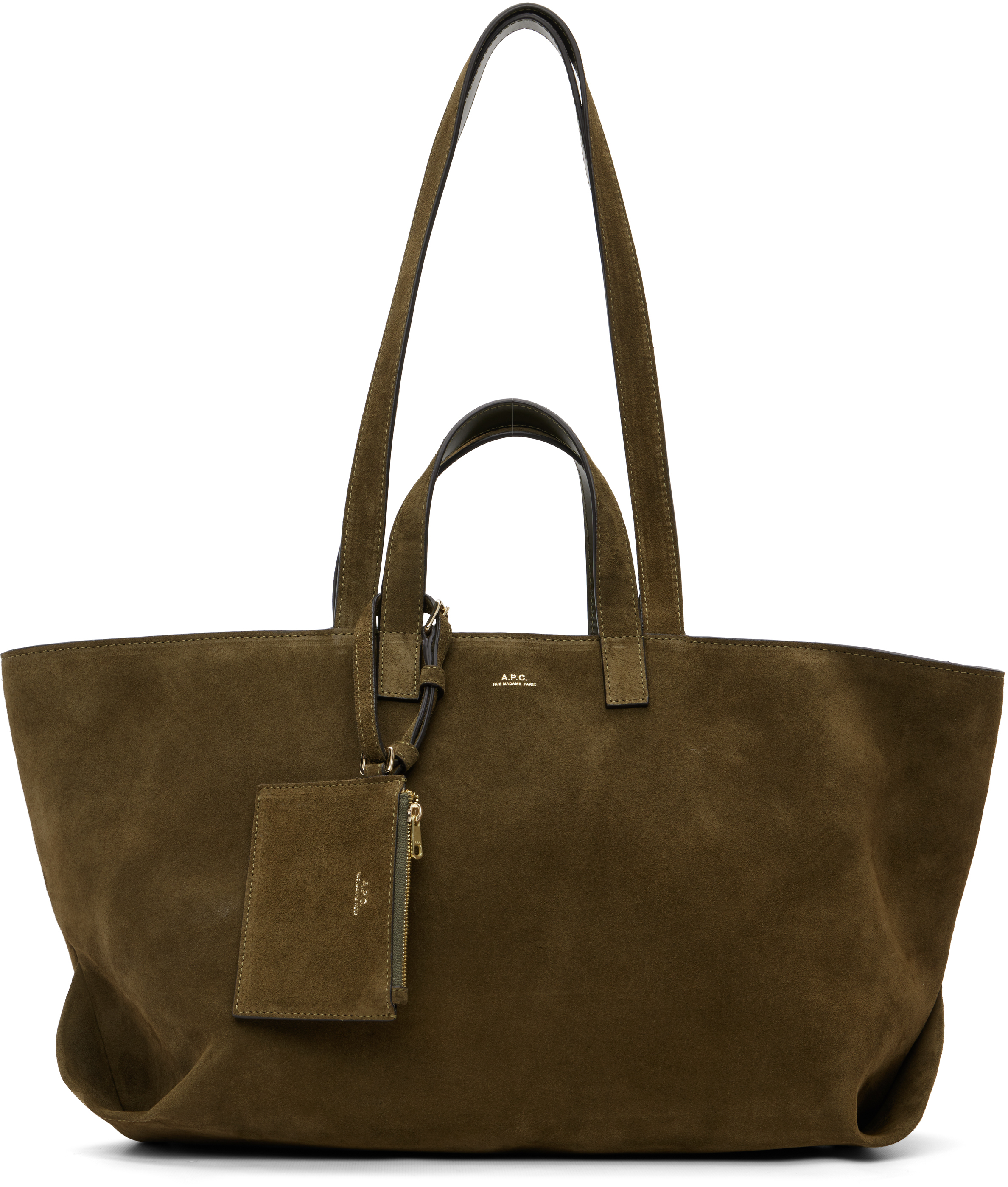 A.P.C.のカーキ 'Le Drummer' トートバッグがセール中