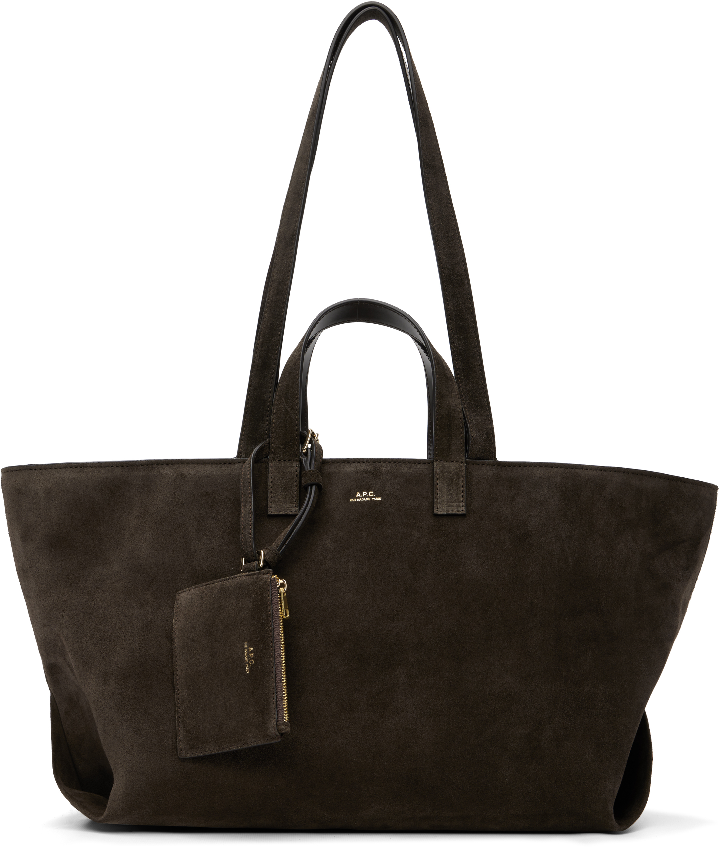 A.P.C. スエードバッグ A.P.C.のブラウン 'Le Drummer' トートバッグがセール中