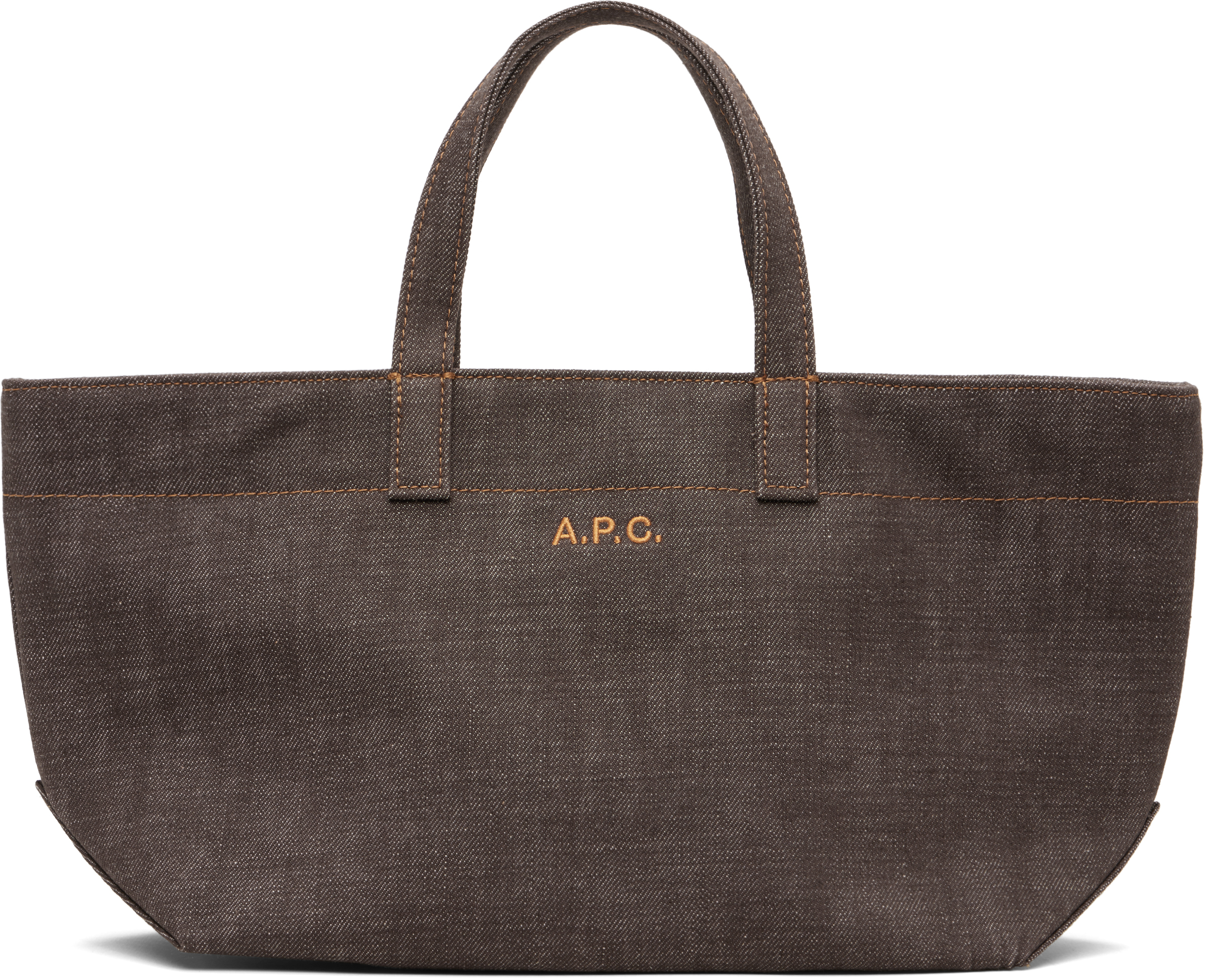 Brown 'Le Drummer' Toile Small Tote