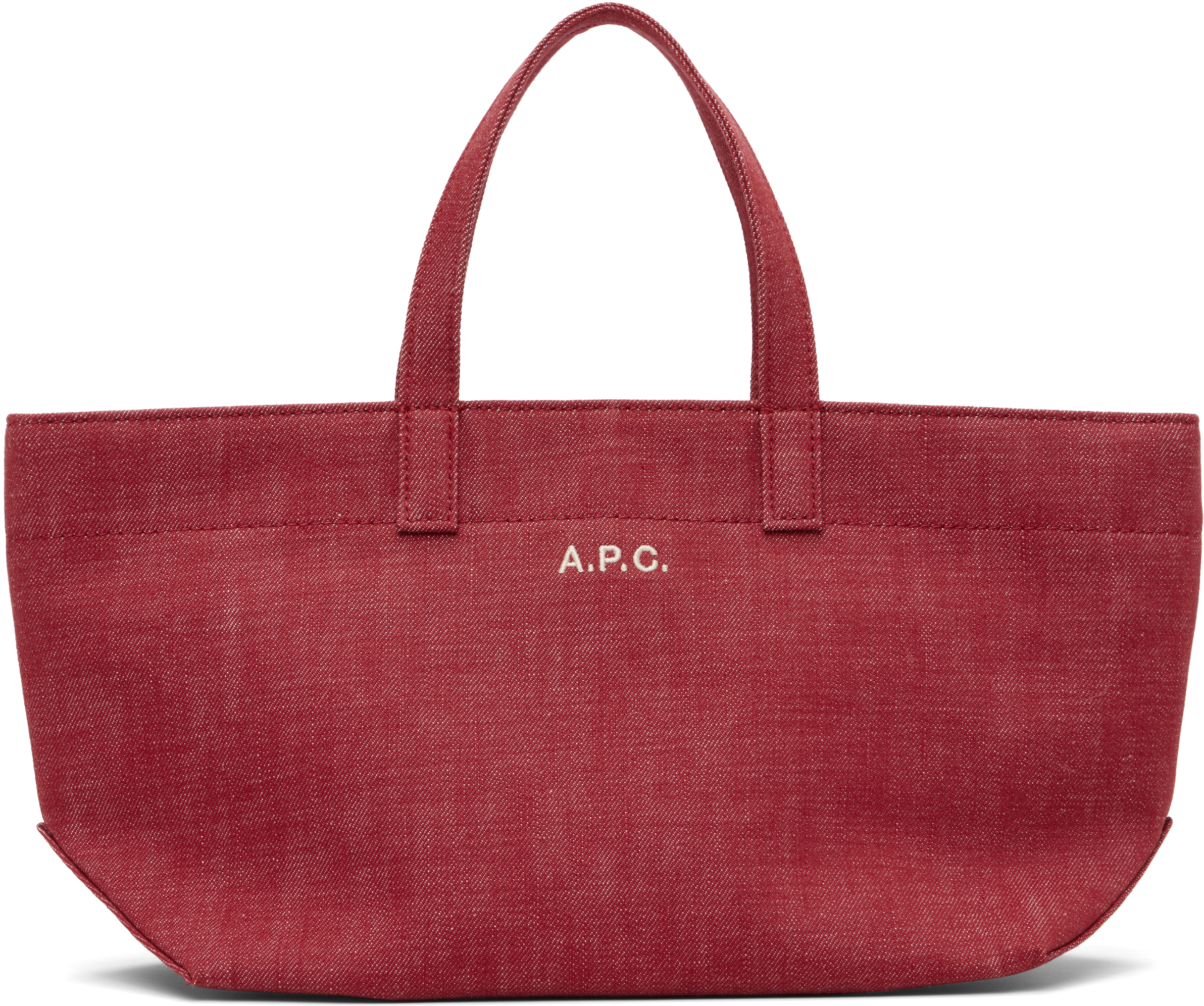 Red 'Le Drummer' Toile Small Tote