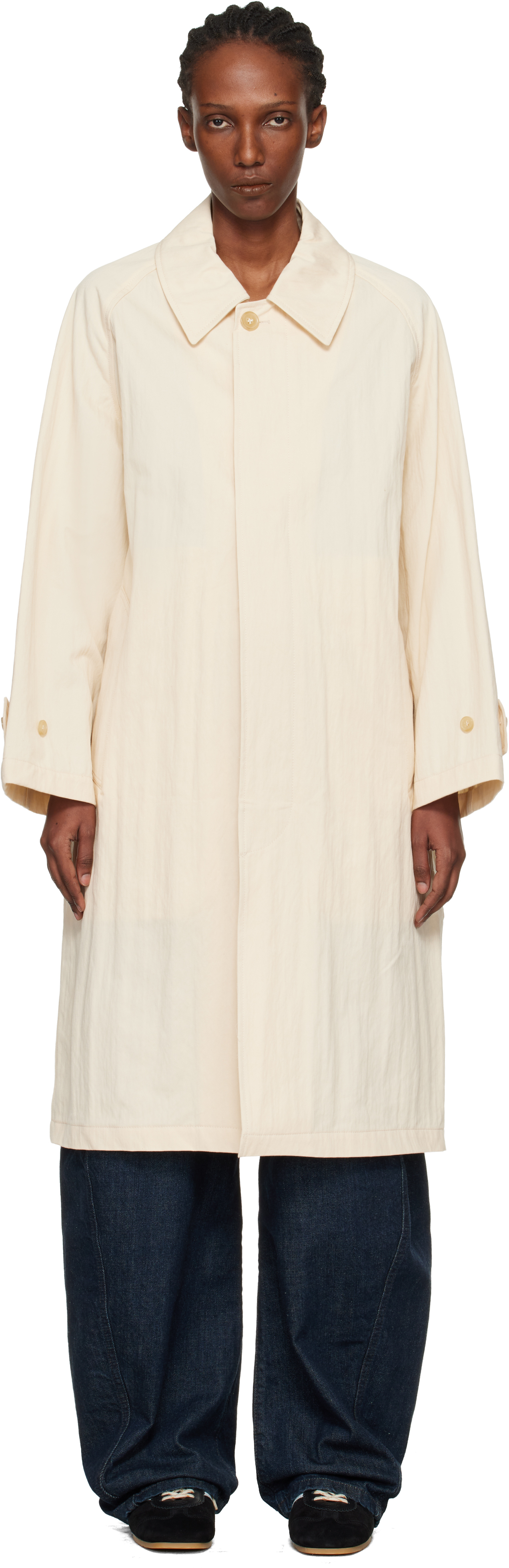 A.P.C. Beige Amy Mac Trench Coat