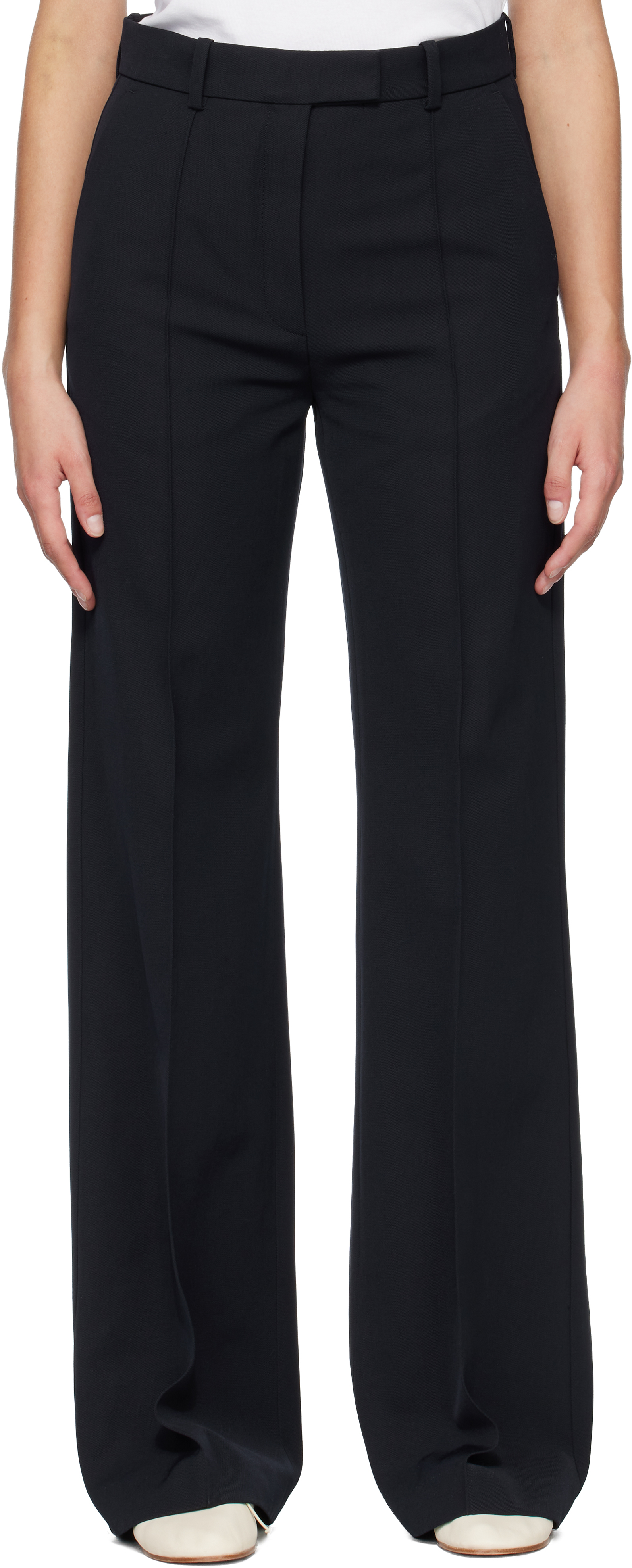 Navy Jude Trousers by A.P.C. on Sale