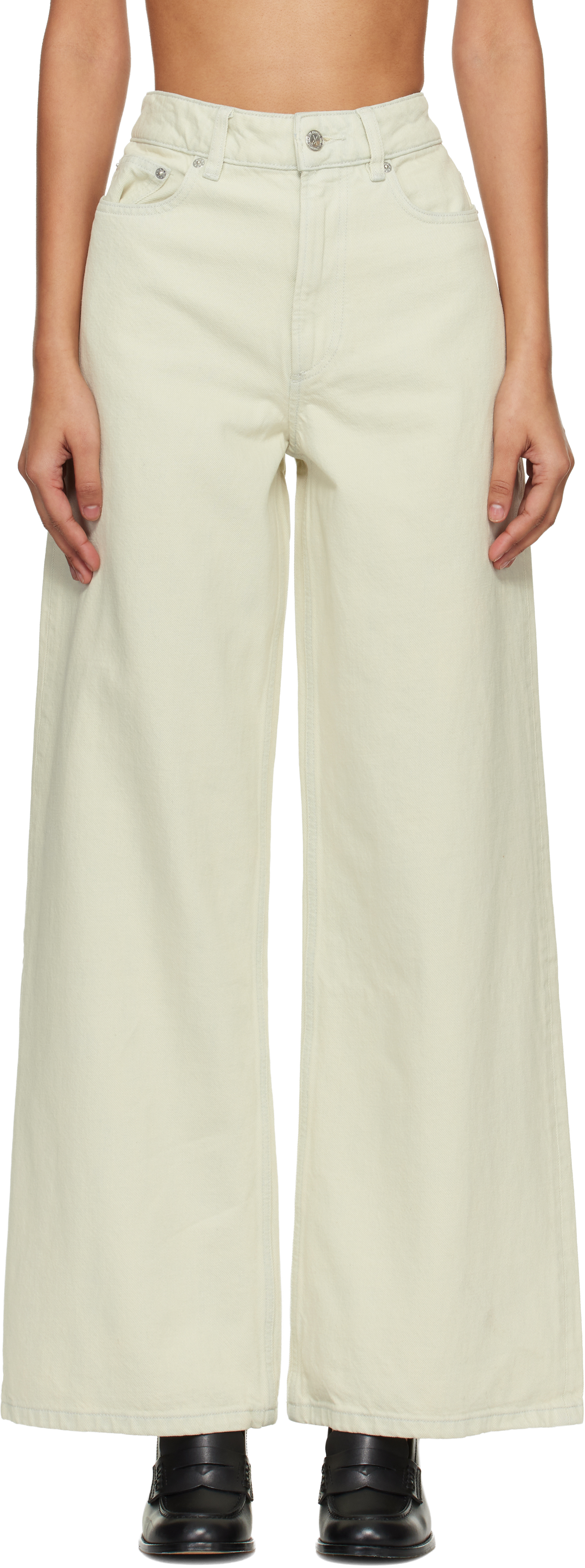 Off-White Clyde Jeans by A.P.C. on Sale