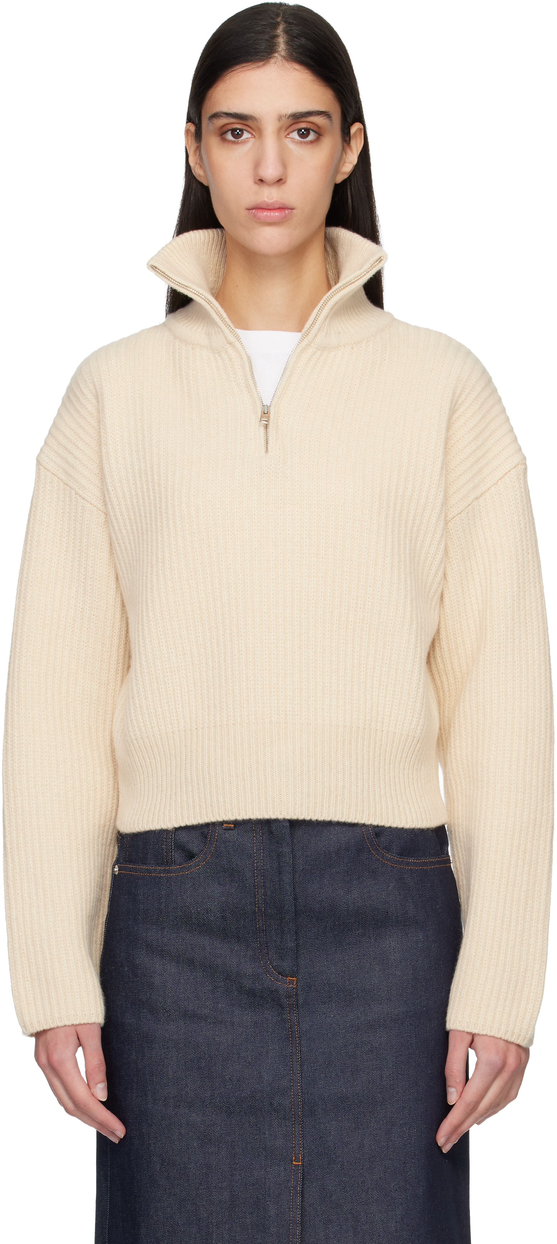 Off-White Wide-Rib Sweater by A.P.C. on Sale