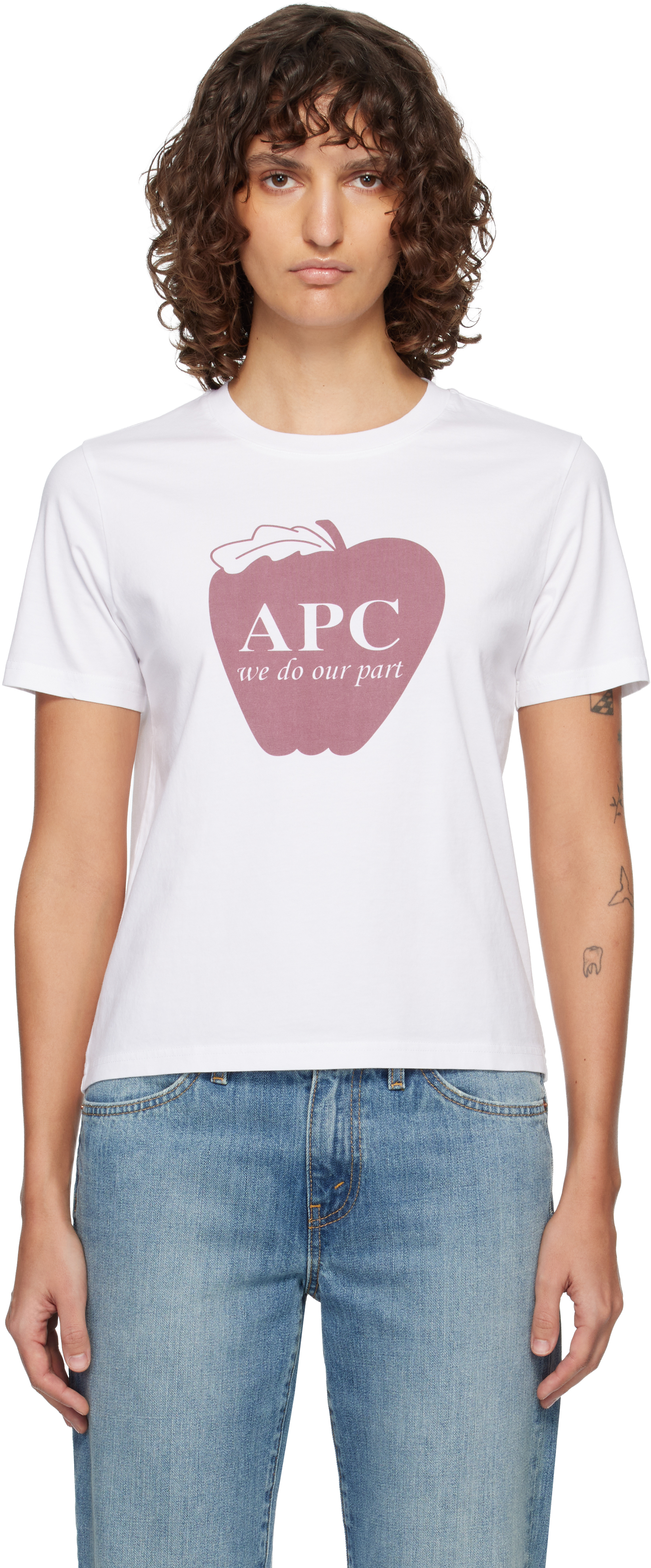 A.P.C.のホワイト Pomme Tシャツがセール中