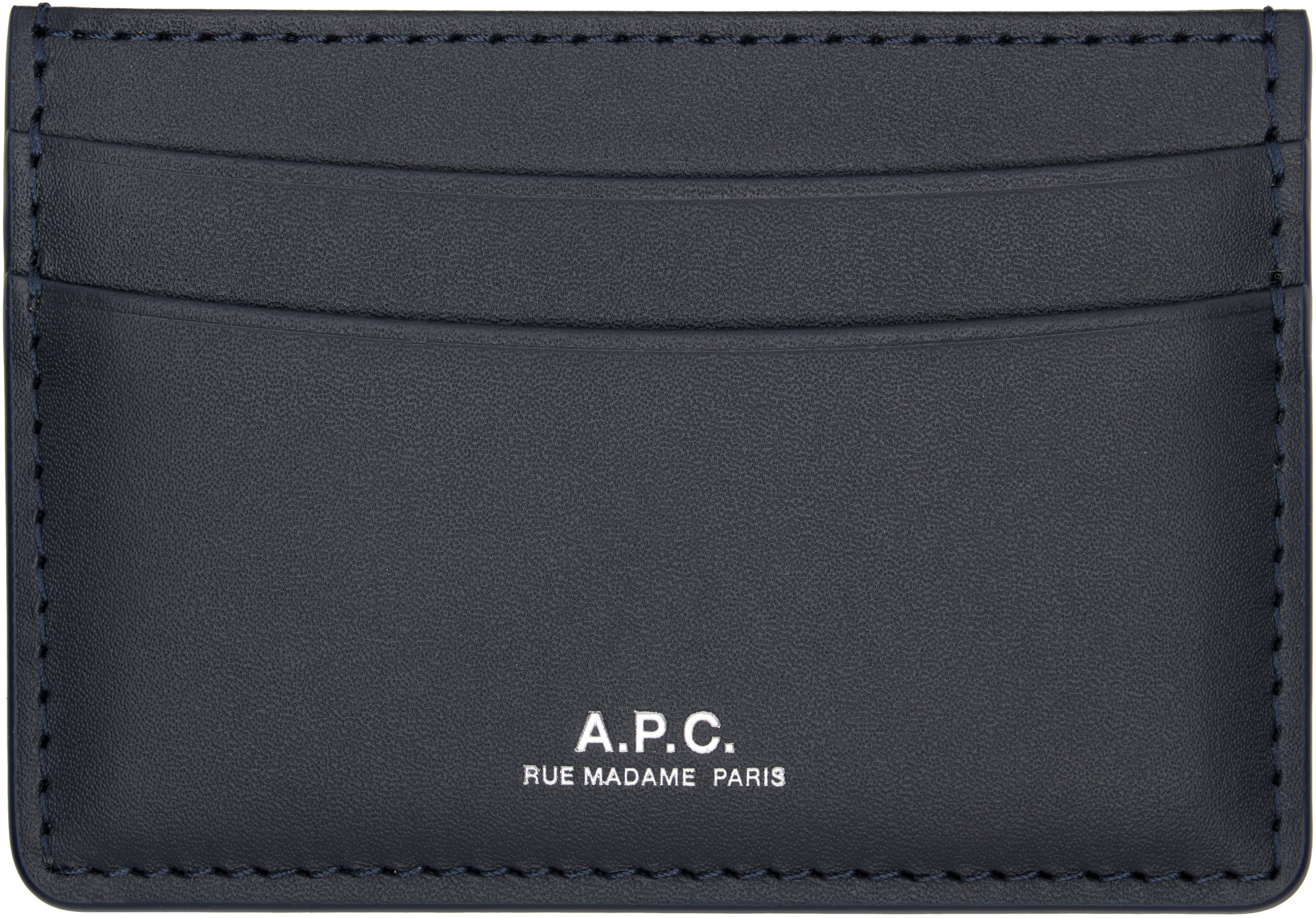 A.P.C. Navy Andre Card Holder