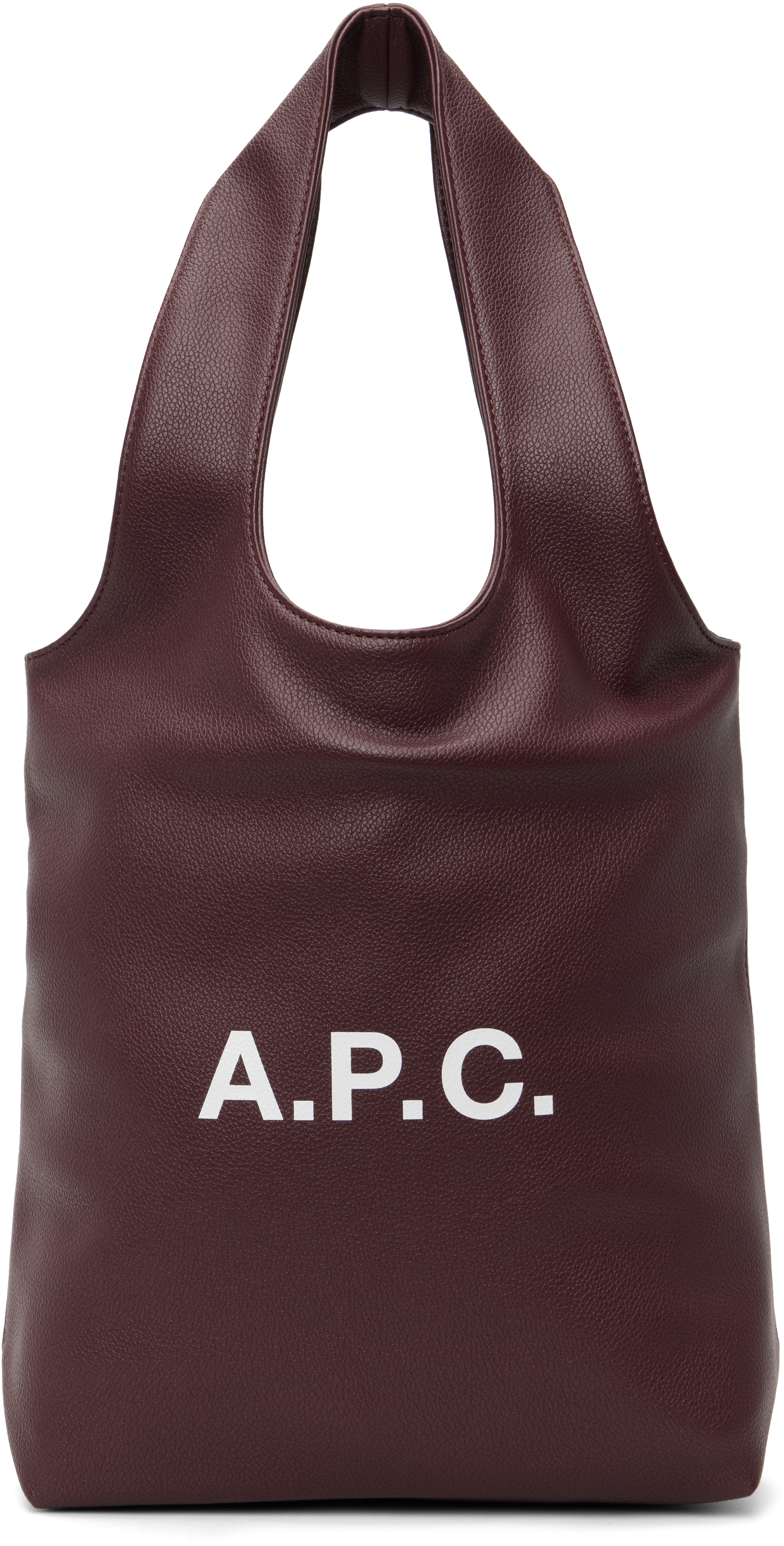 A.P.C.のバーガンディ スモール Ninon トートバッグがセール中