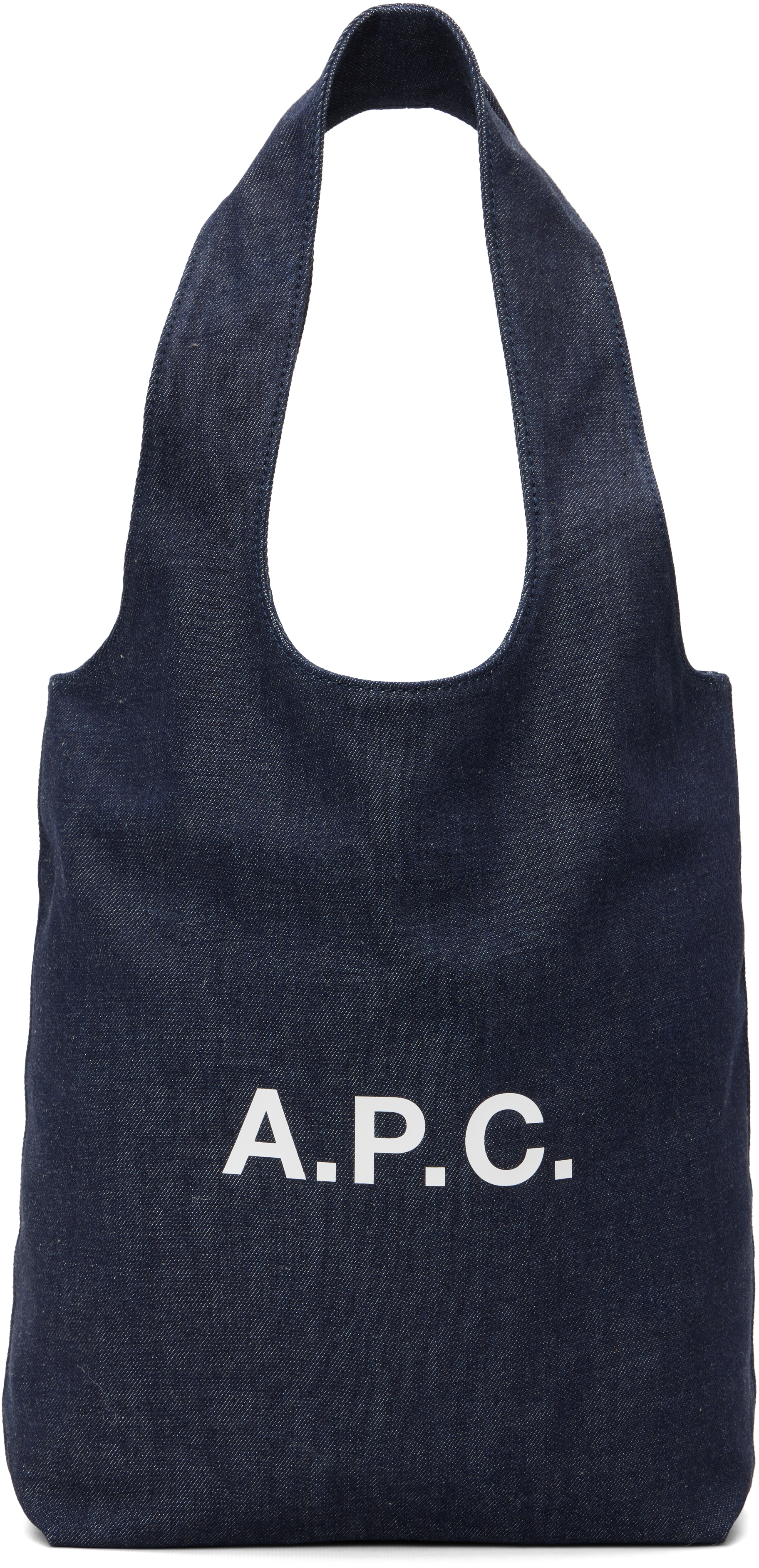 A.P.C.のネイビー スモール Ninon デニムトートがセール中