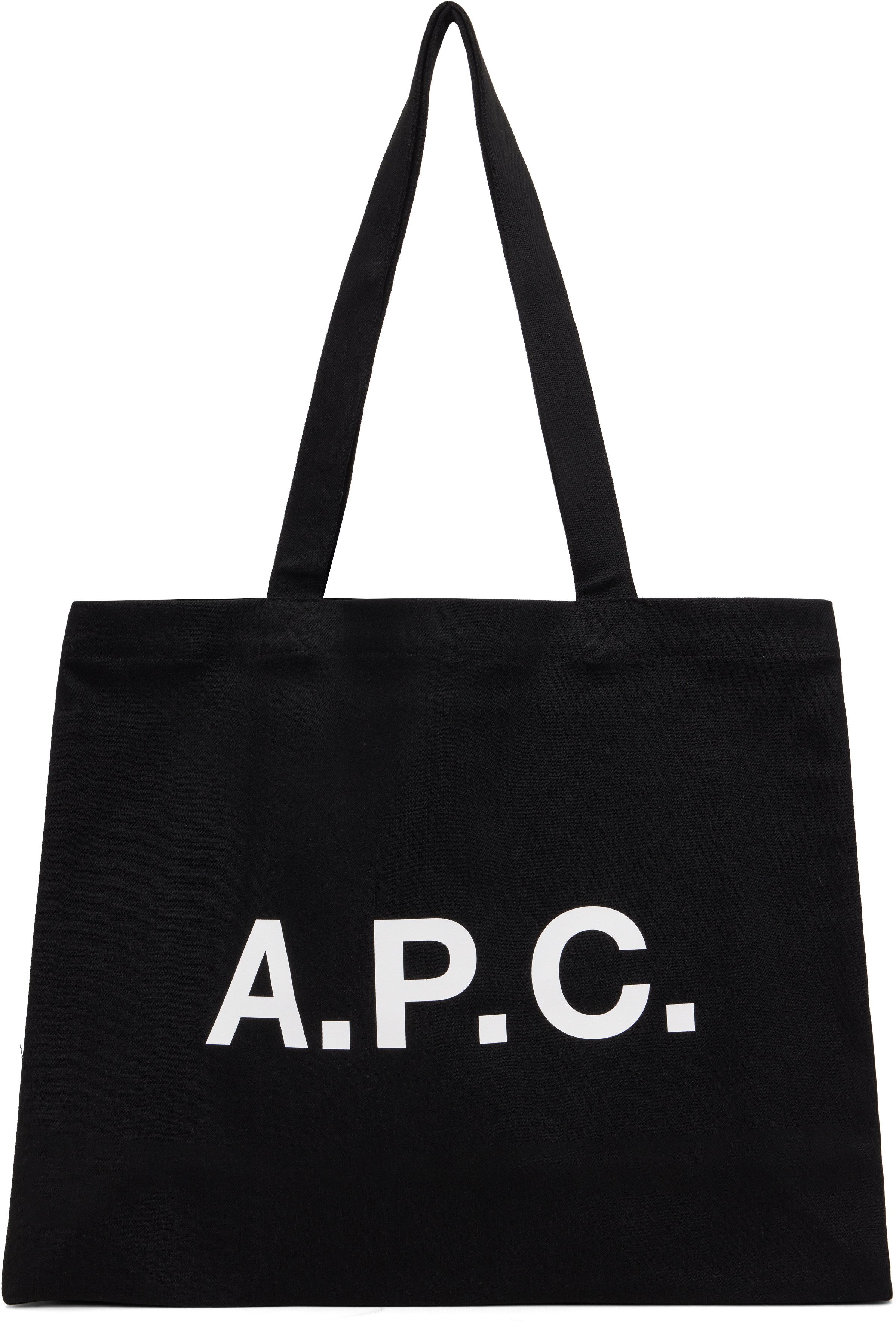 A.P.C. ブラック　トートバッグ A.P.C. ブラックレザートートバッグ