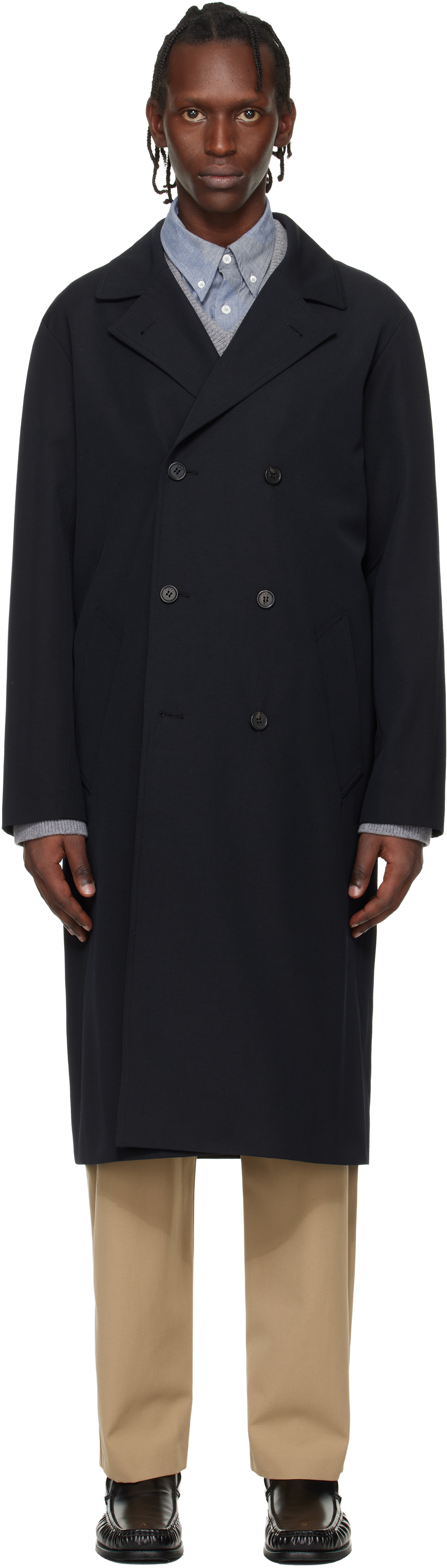 A.P.C. アーペーセー 90年代 トレンチコート XS(M相当) ネイビー A.p.c. メンズ コート | SSENSE 日本