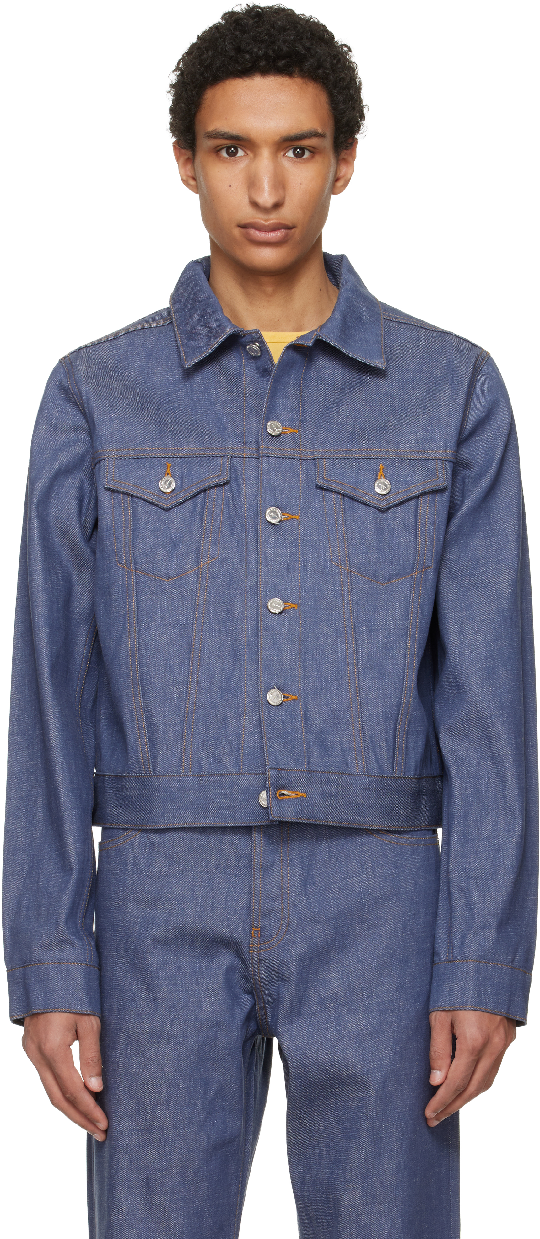 A.p.c. denim jackets for Men | SSENSE