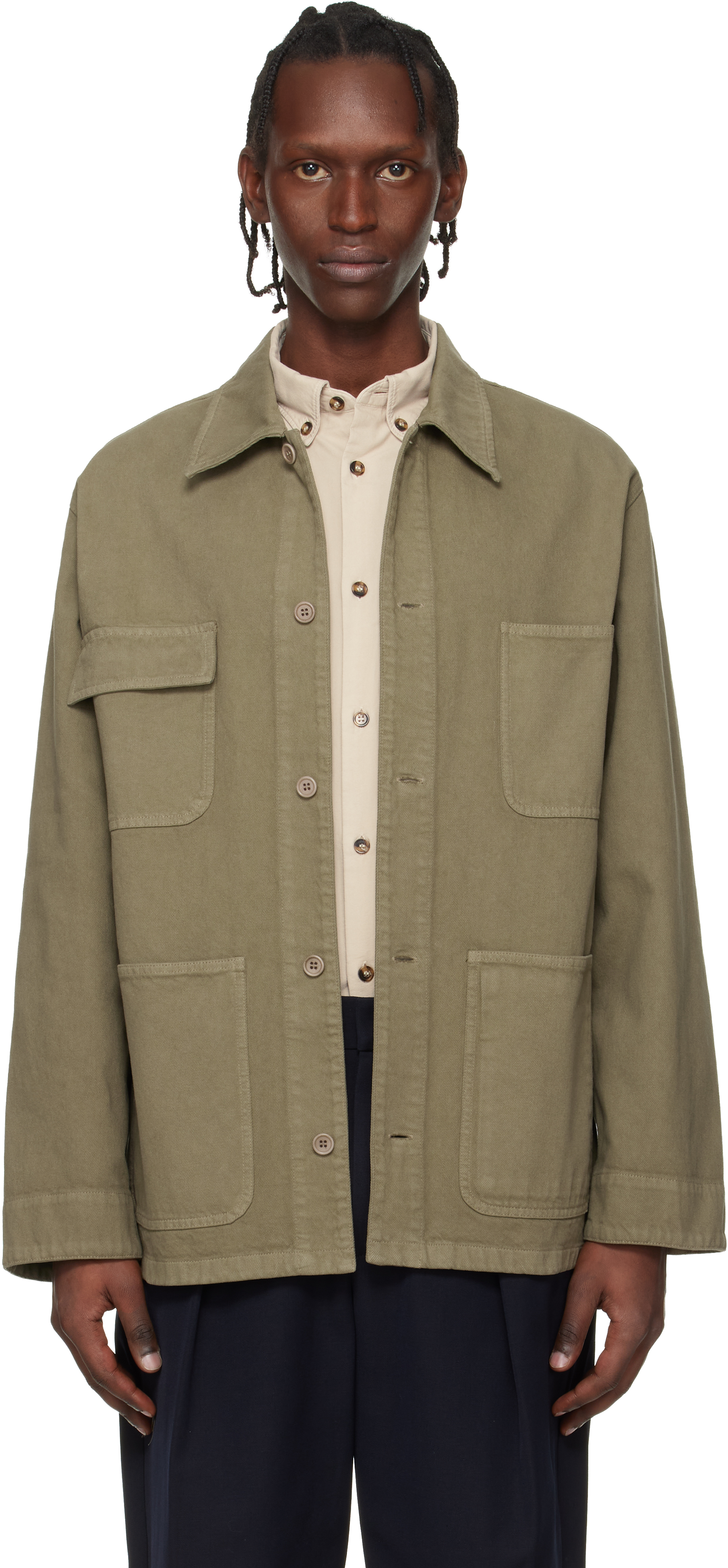 A.P.C カーキジャケット アーペーセー A.P.C. ブルゾン カバーオール カーキグリーン メンズ