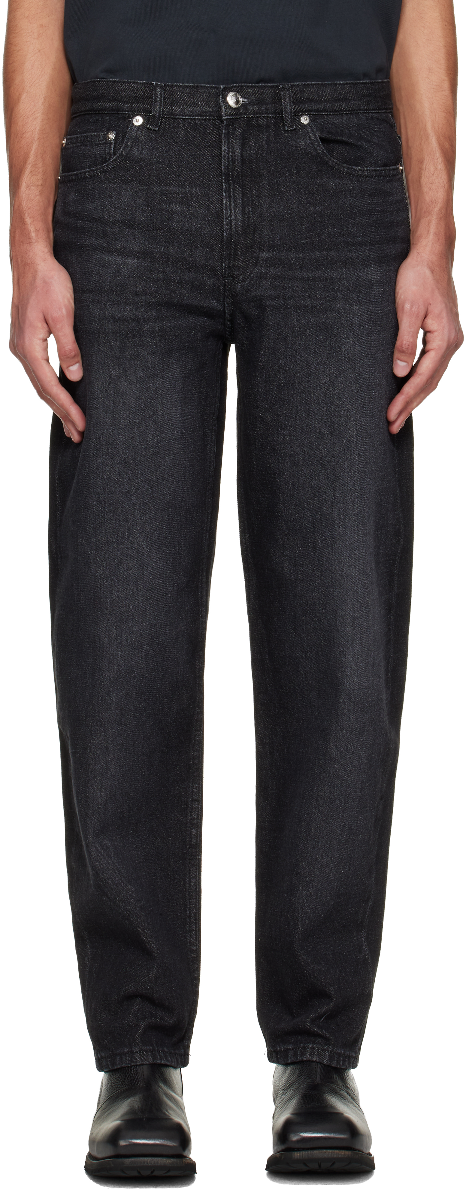 A.P.C. Jean Martin ブラックデニム 29 A.P.C.: ブラック Martin ジーンズ | SSENSE 日本
