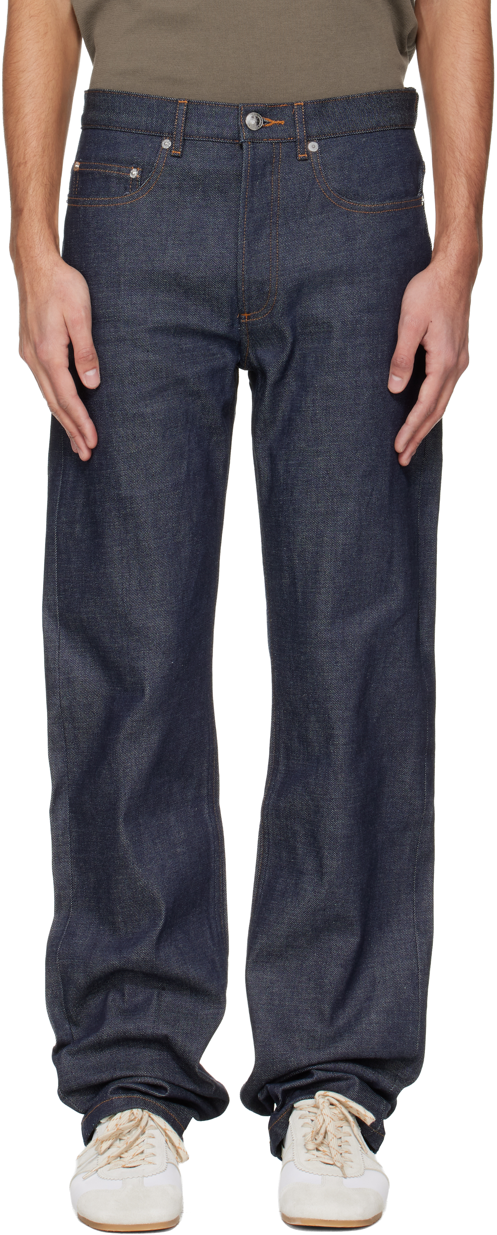 A.P.C.: Navy Rescue Jeans | SSENSE