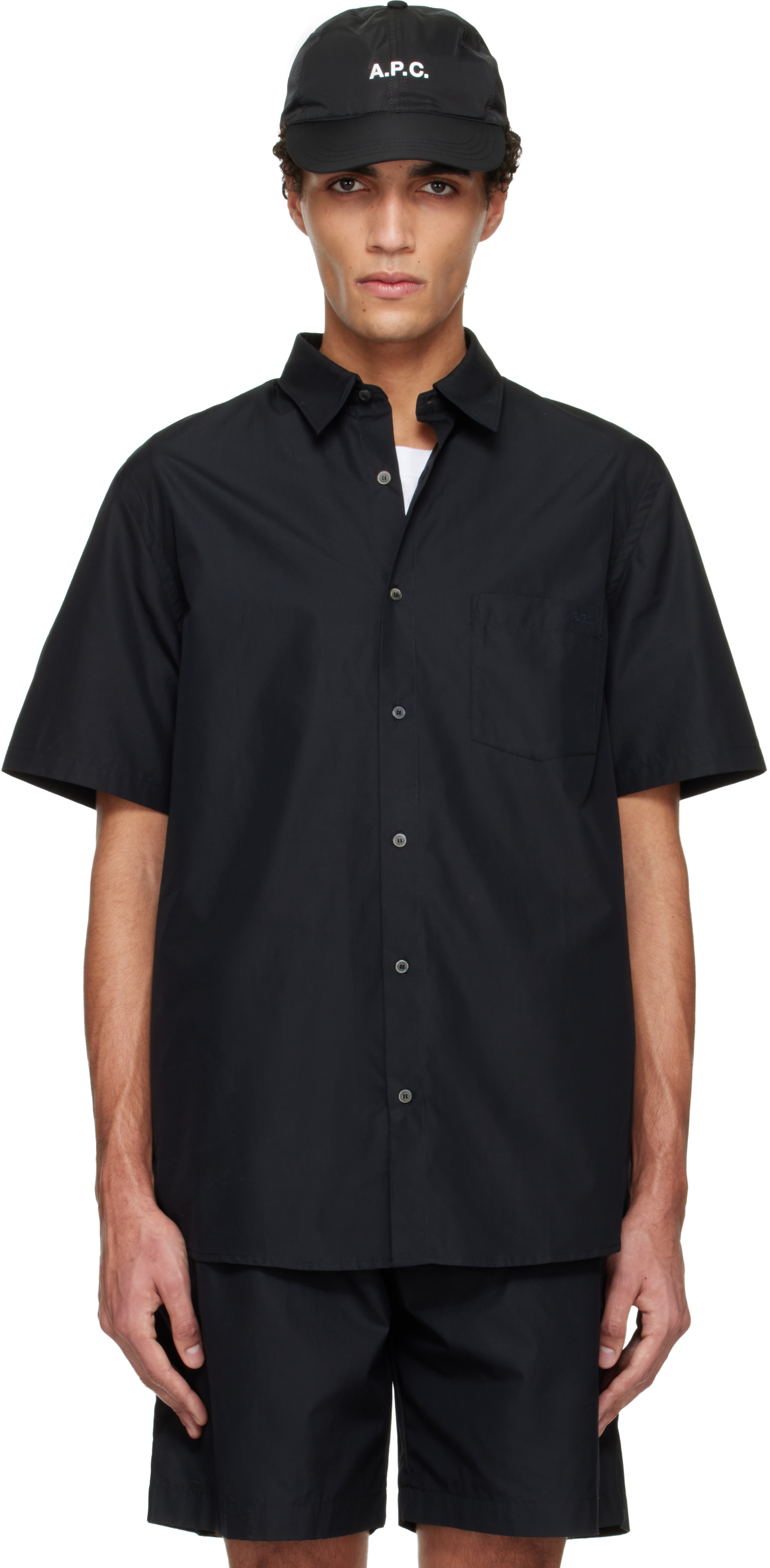 A.P.C.: ブラック Bart シャツ | SSENSE 日本
