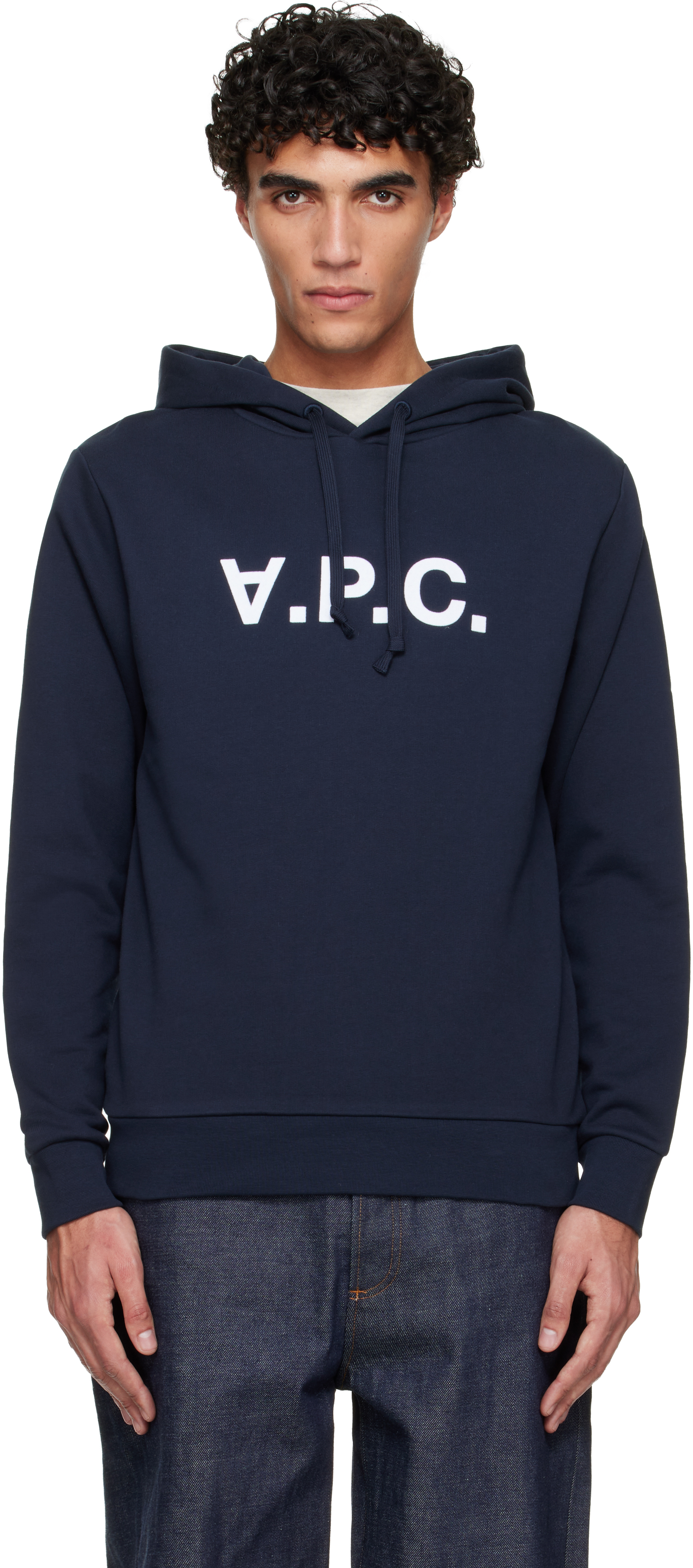 A.P.C. Navy Standard Grand 'VPC' Hoodie