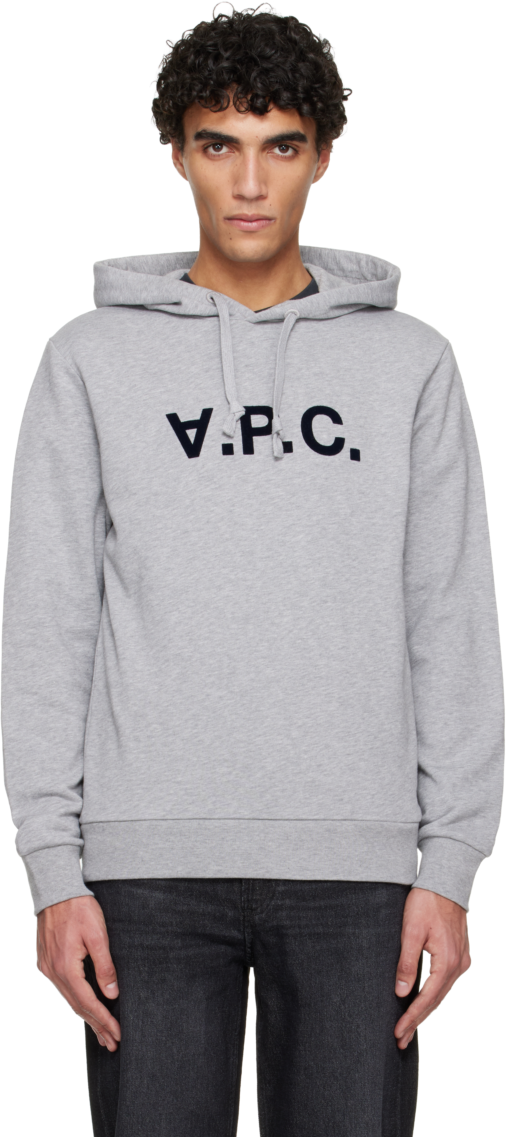 A.P.C. Gray Standard Grand 'VPC' Hoodie