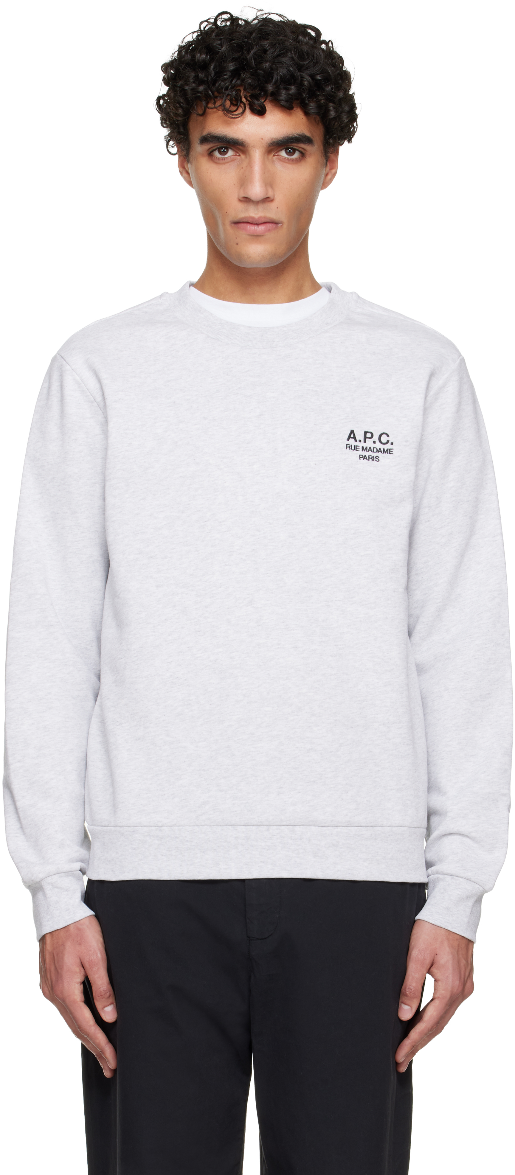 A.P.C.: グレー Standard 'Rue Madame' スウェットシャツ | SSENSE 日本