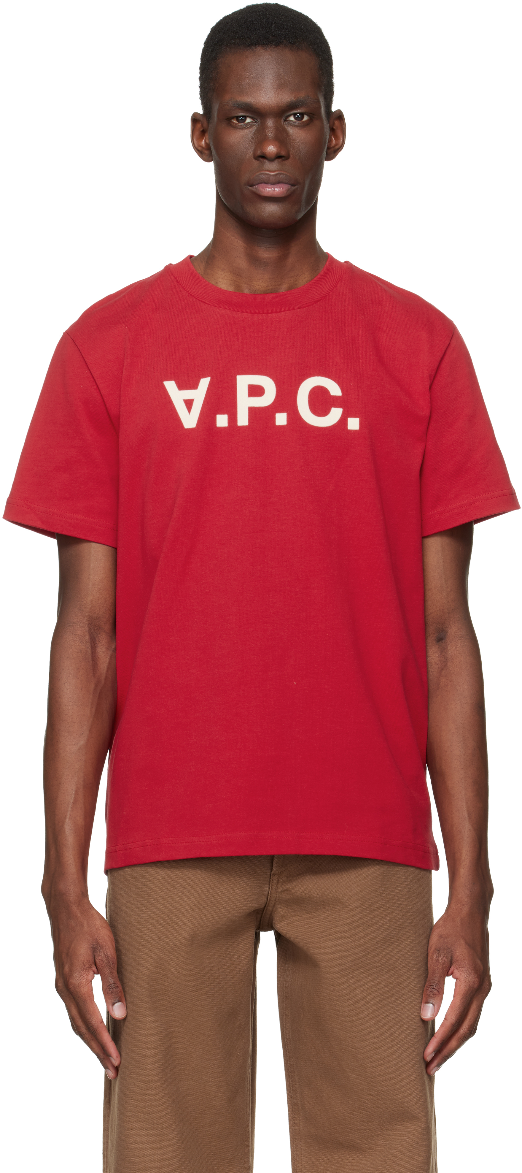 A.P.C.のレッド Standard Grand 'VPC' Tシャツがセール中