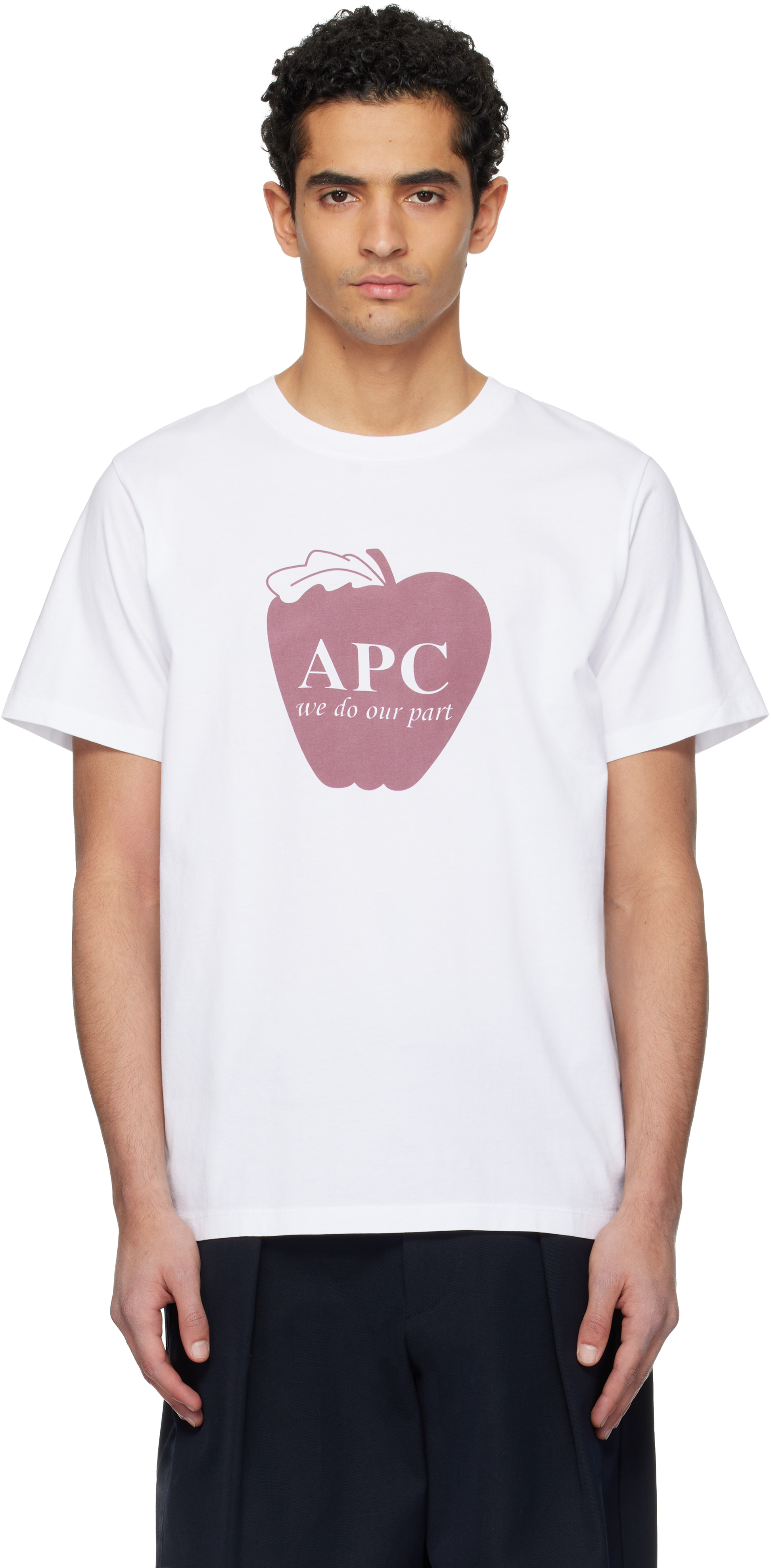 A.P.C.: ホワイト Pomme Tシャツ | SSENSE 日本