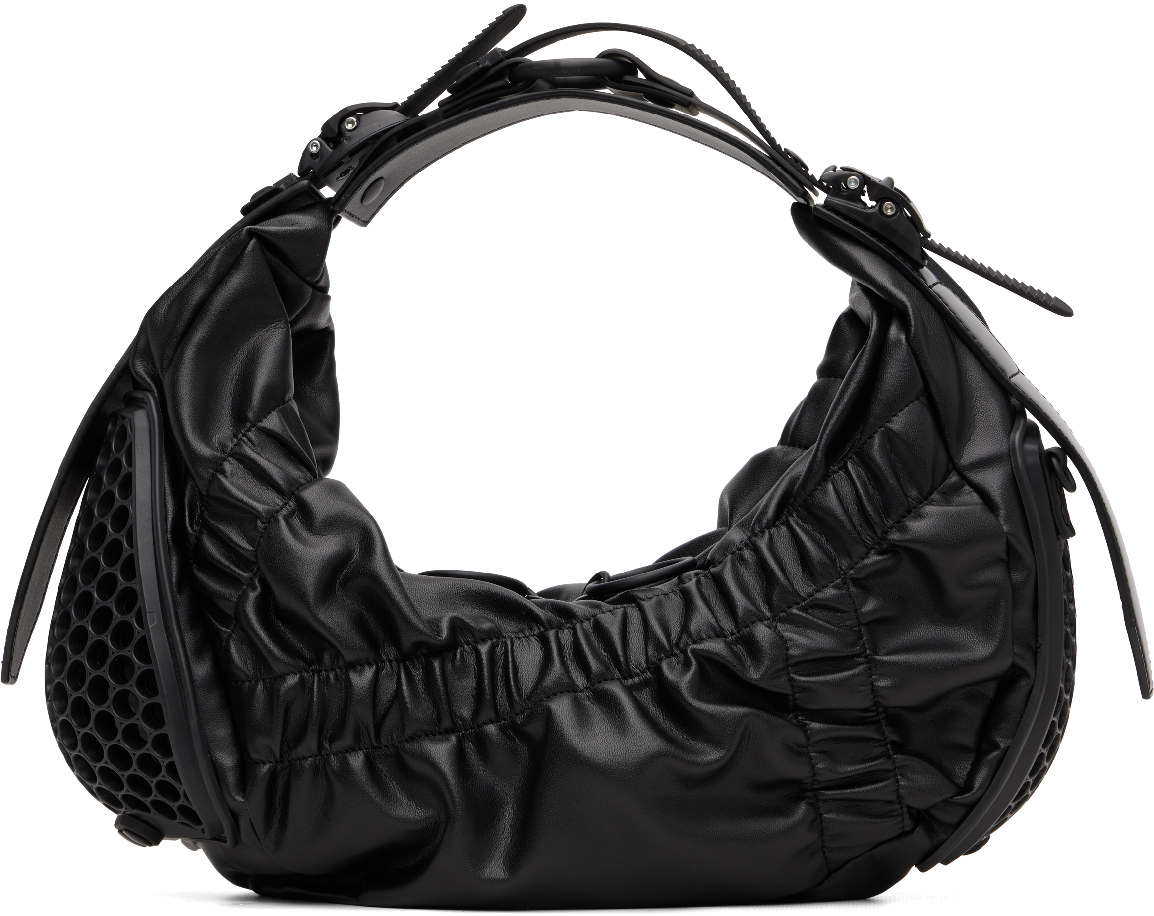 Junya Watanabe: ブラック Innerraumエディション HM2 Crunch バッグ 