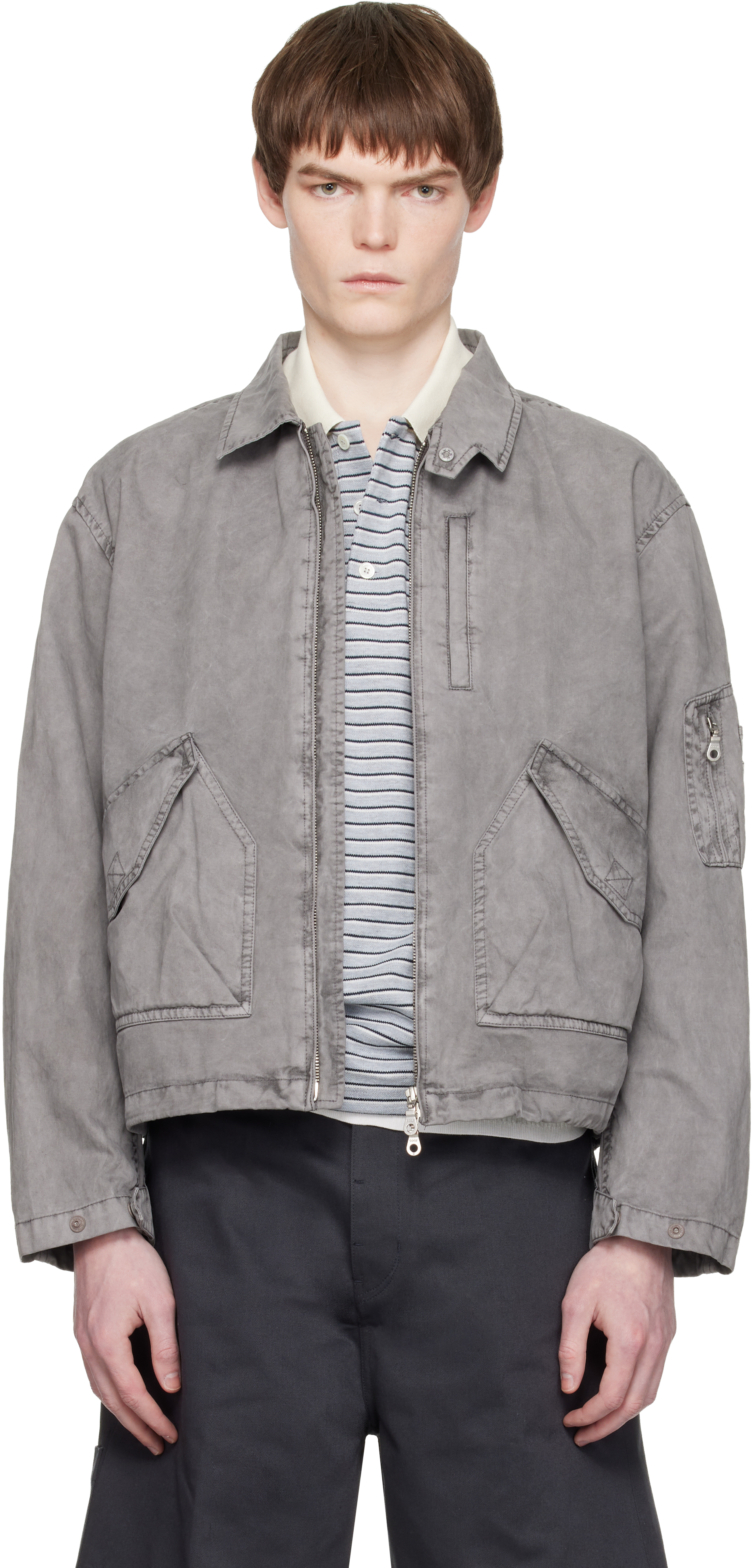 COOR Gray Organic Cotton Washed MK-3 Jacket
